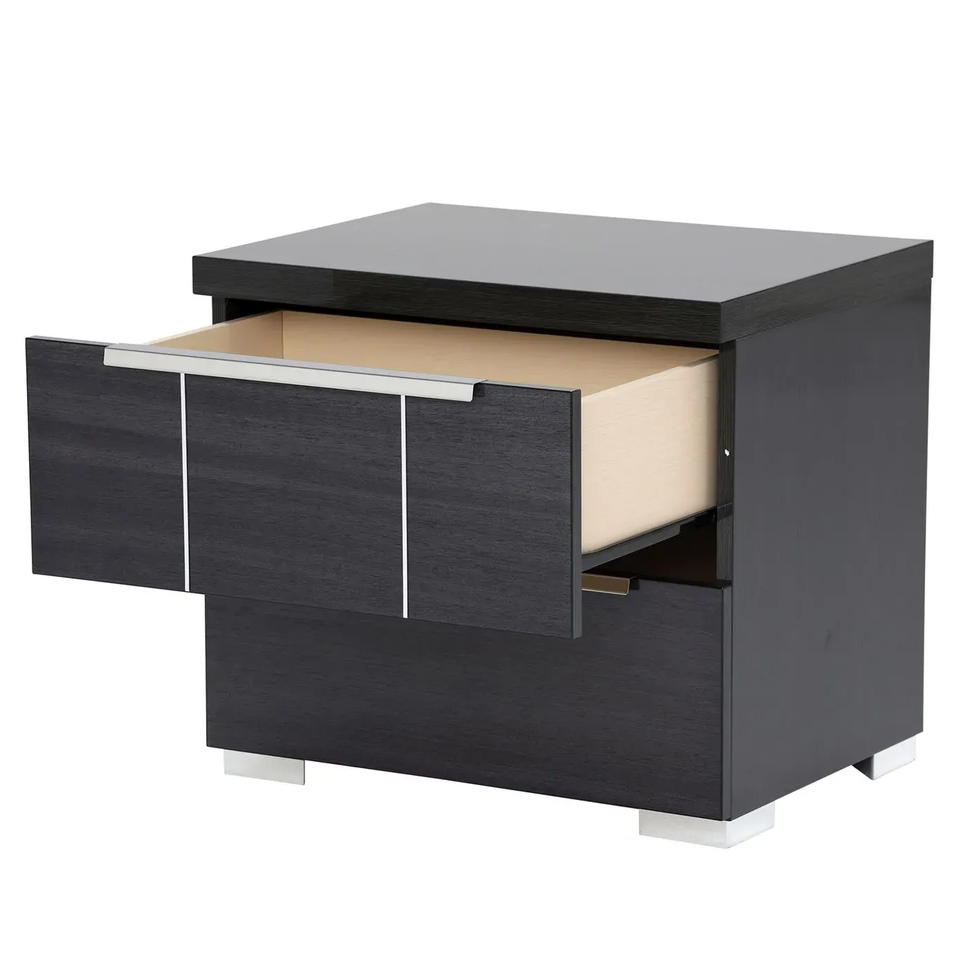 Versilia Night Stand - Grey, Koto Wood