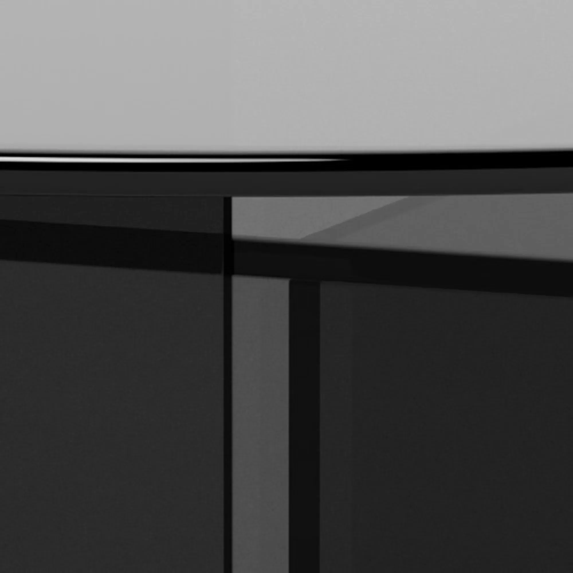 Vetro Round Coffee Table Set - Grey, Glass