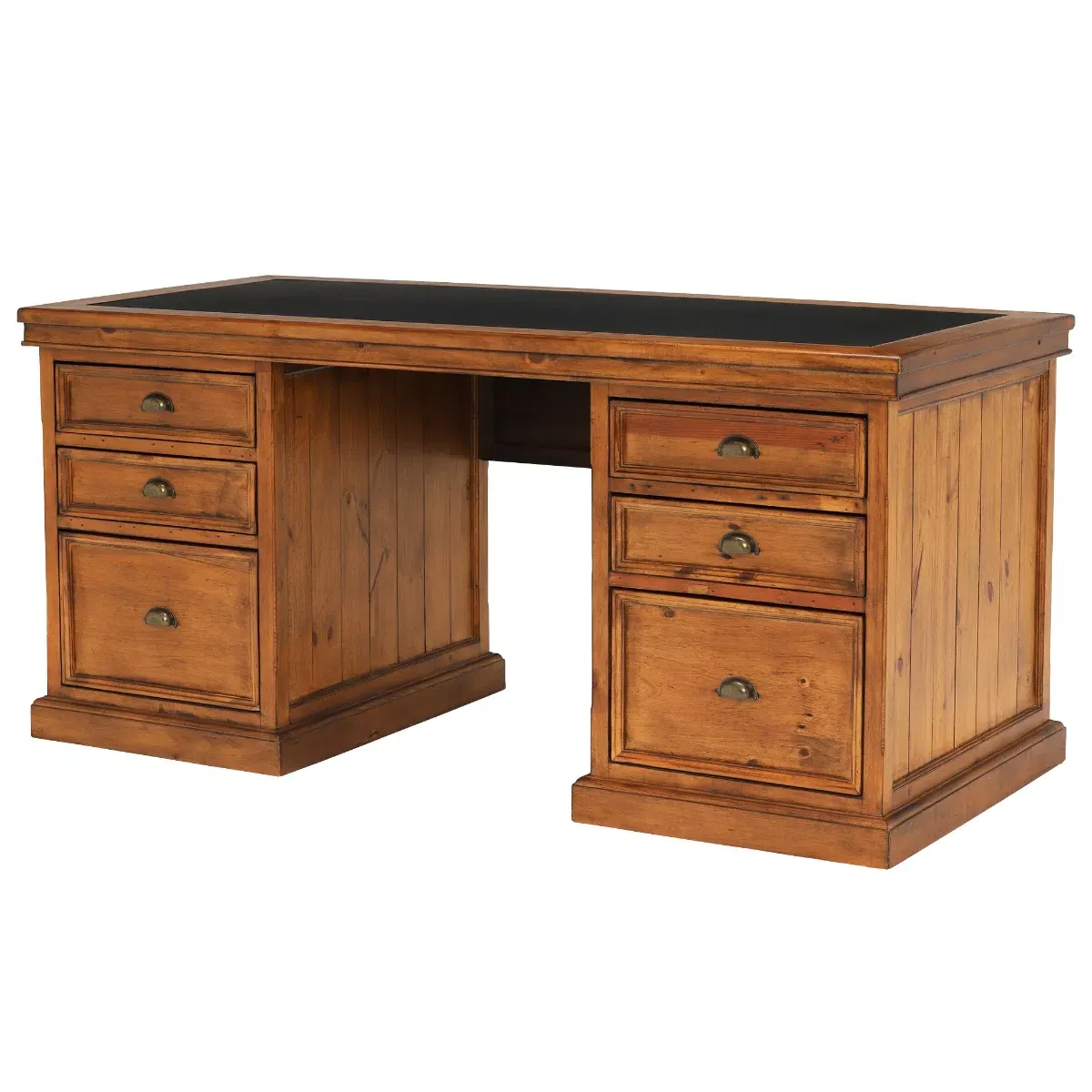 Villiers Reclaimed Wood Office Set - Brown