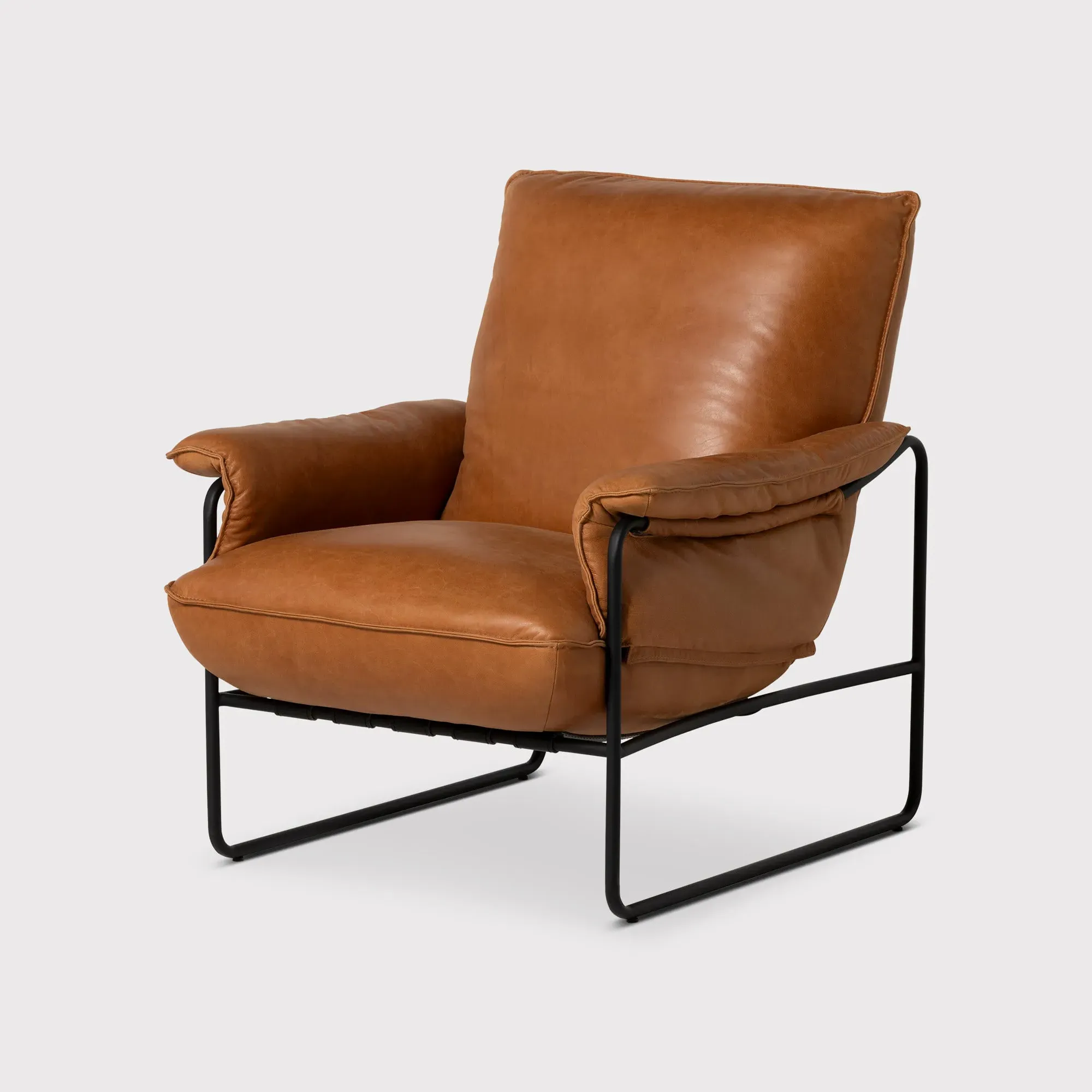 Vinci Armchair - Brown, Leather image