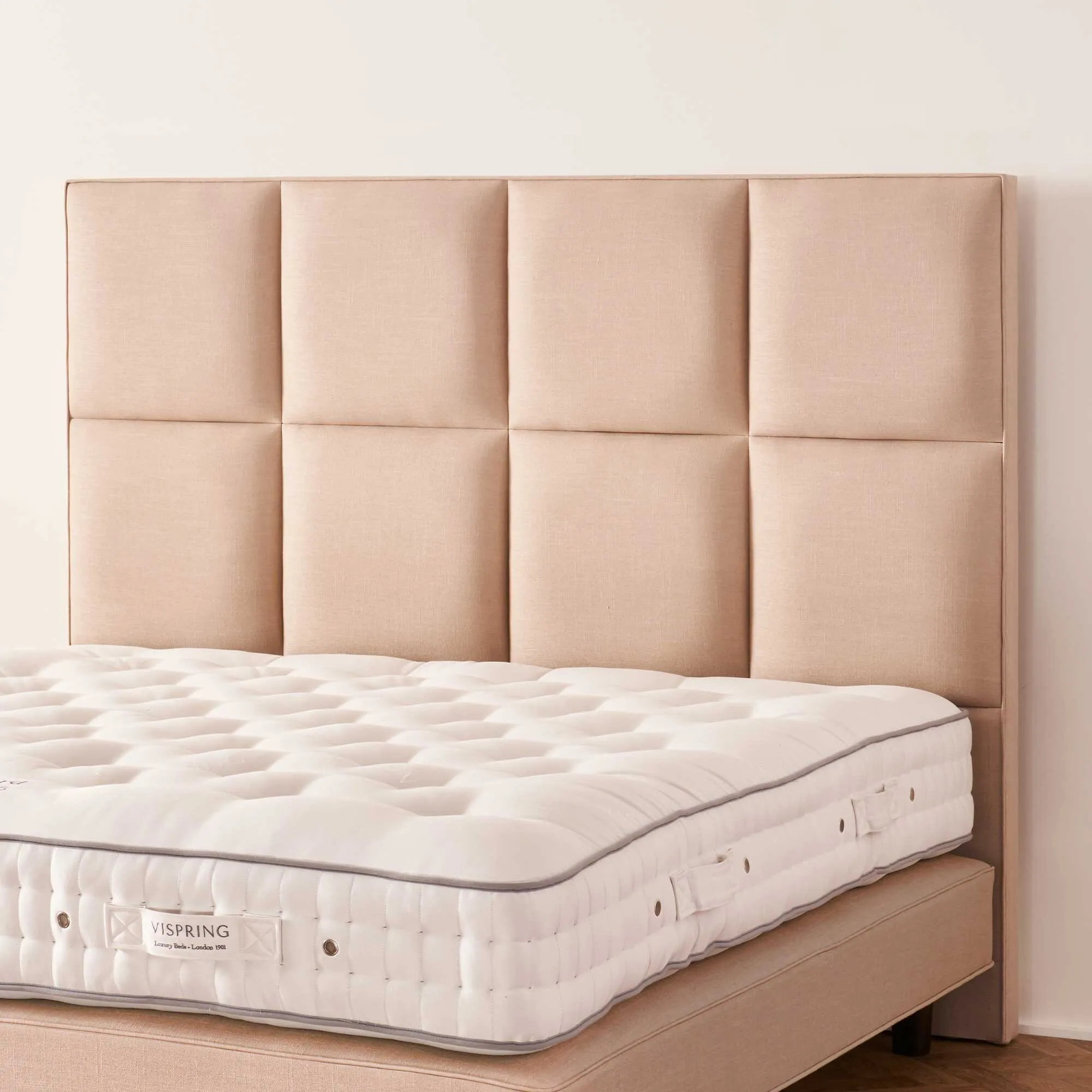 Vispring Atlas Double Headboard - Pink