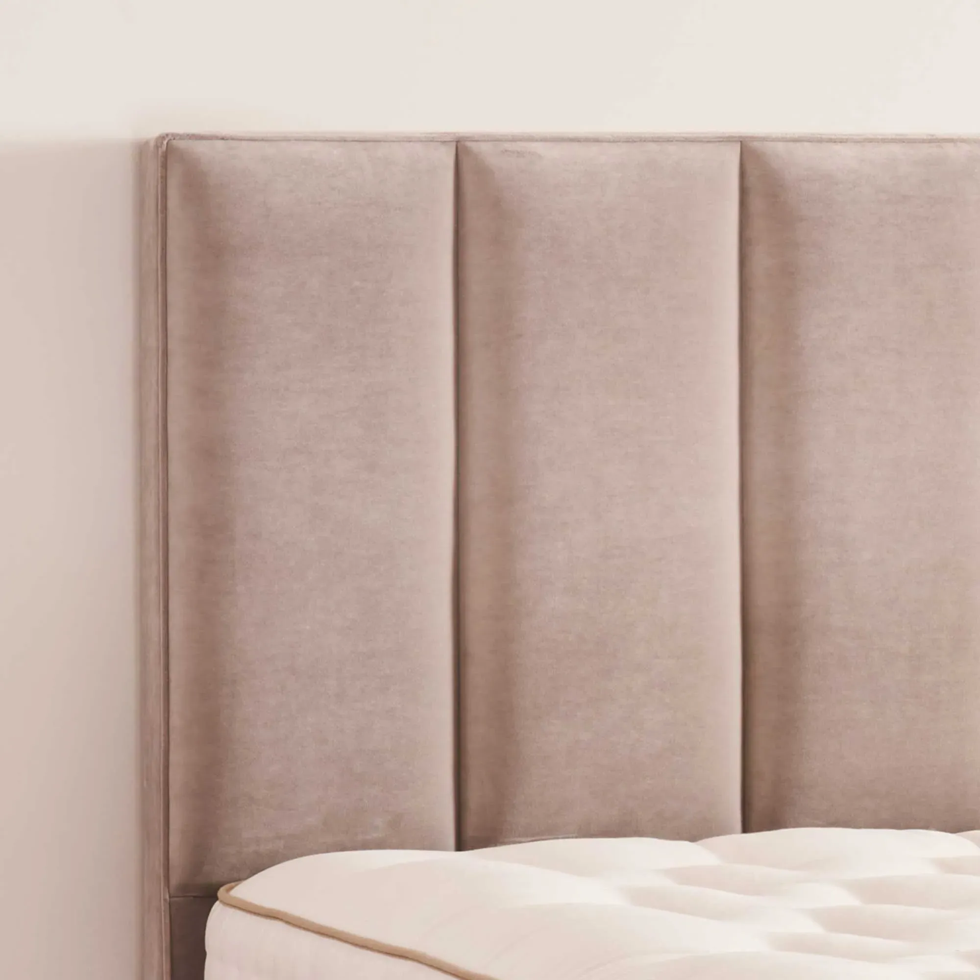 Vispring Ceto Super King Headboard - Neutral, Velvet