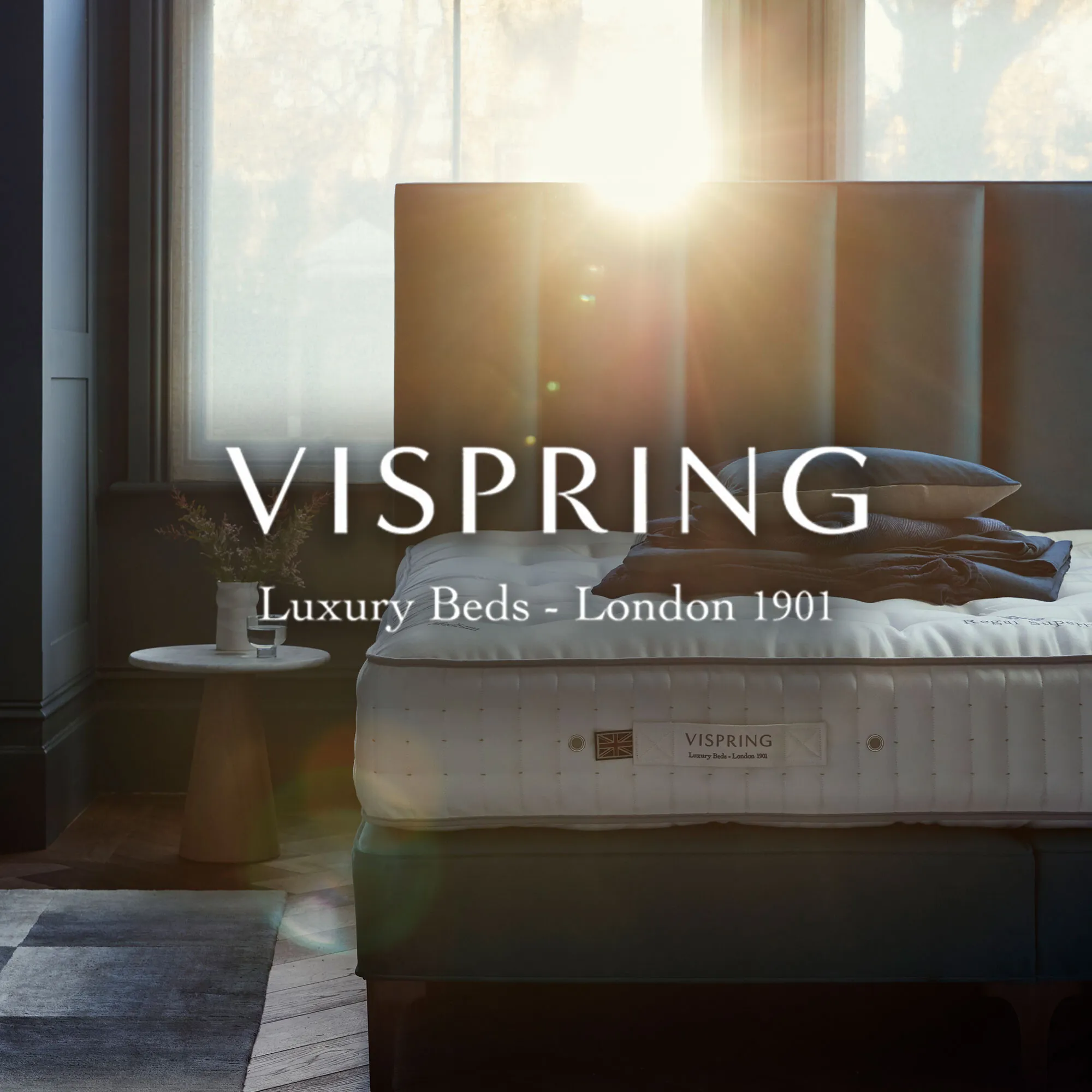 Vispring English Duck Down Pillow - White, Cotton