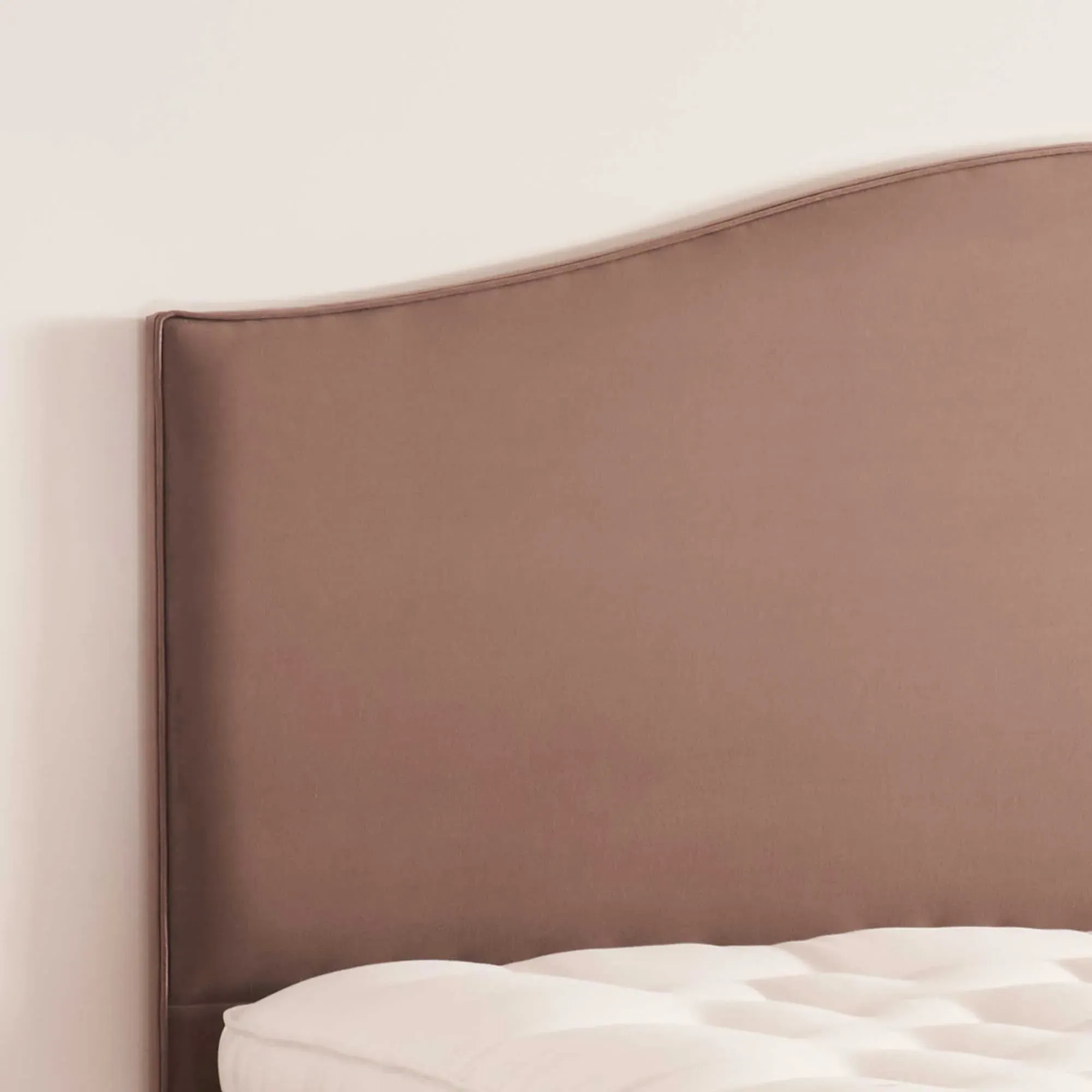 Vispring Iris Double Headboard - Brown, Fabric