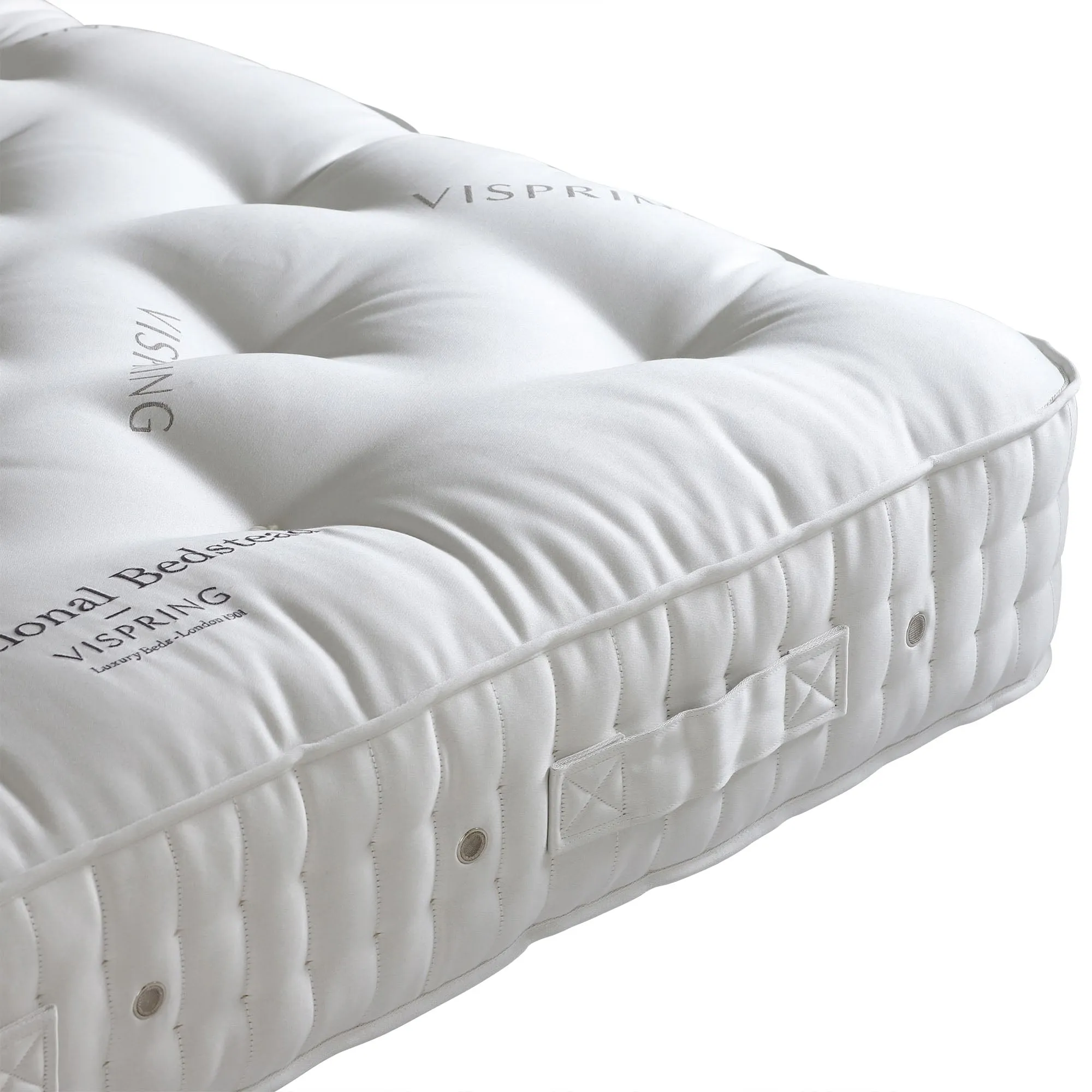 Vispring King Size Bedstead Mattress - White