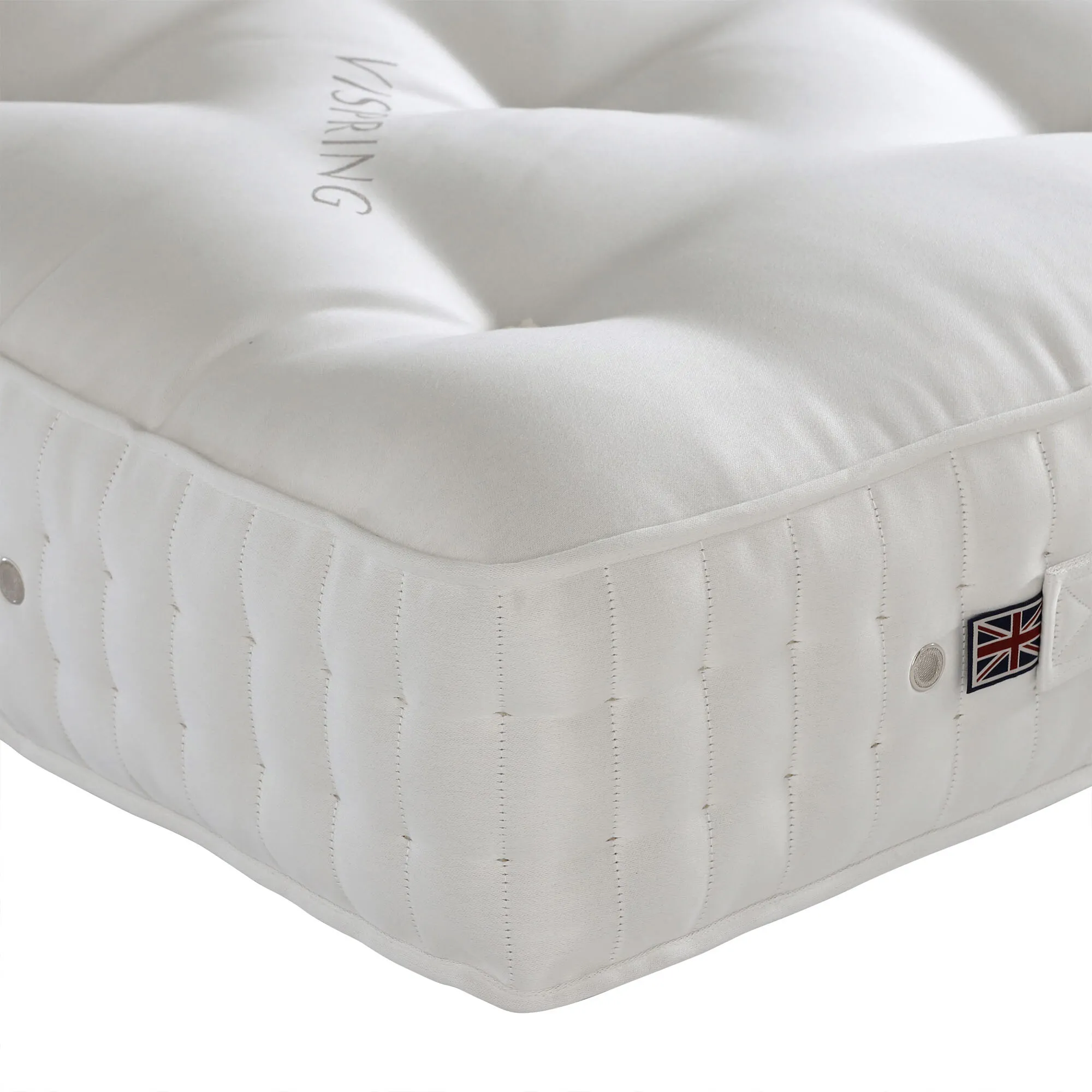 Vispring King Size Bedstead Mattress - White