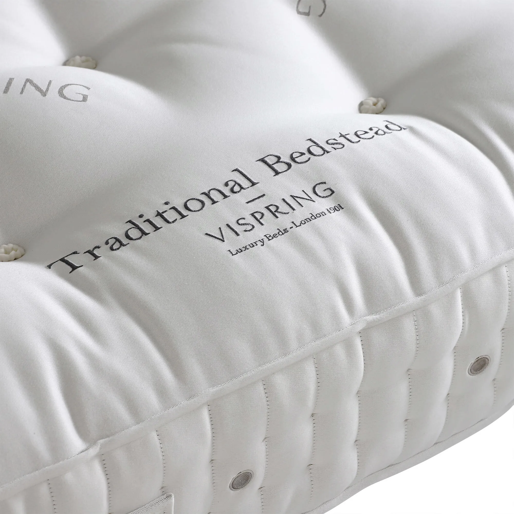 Vispring Super King Bedstead Mattress - White
