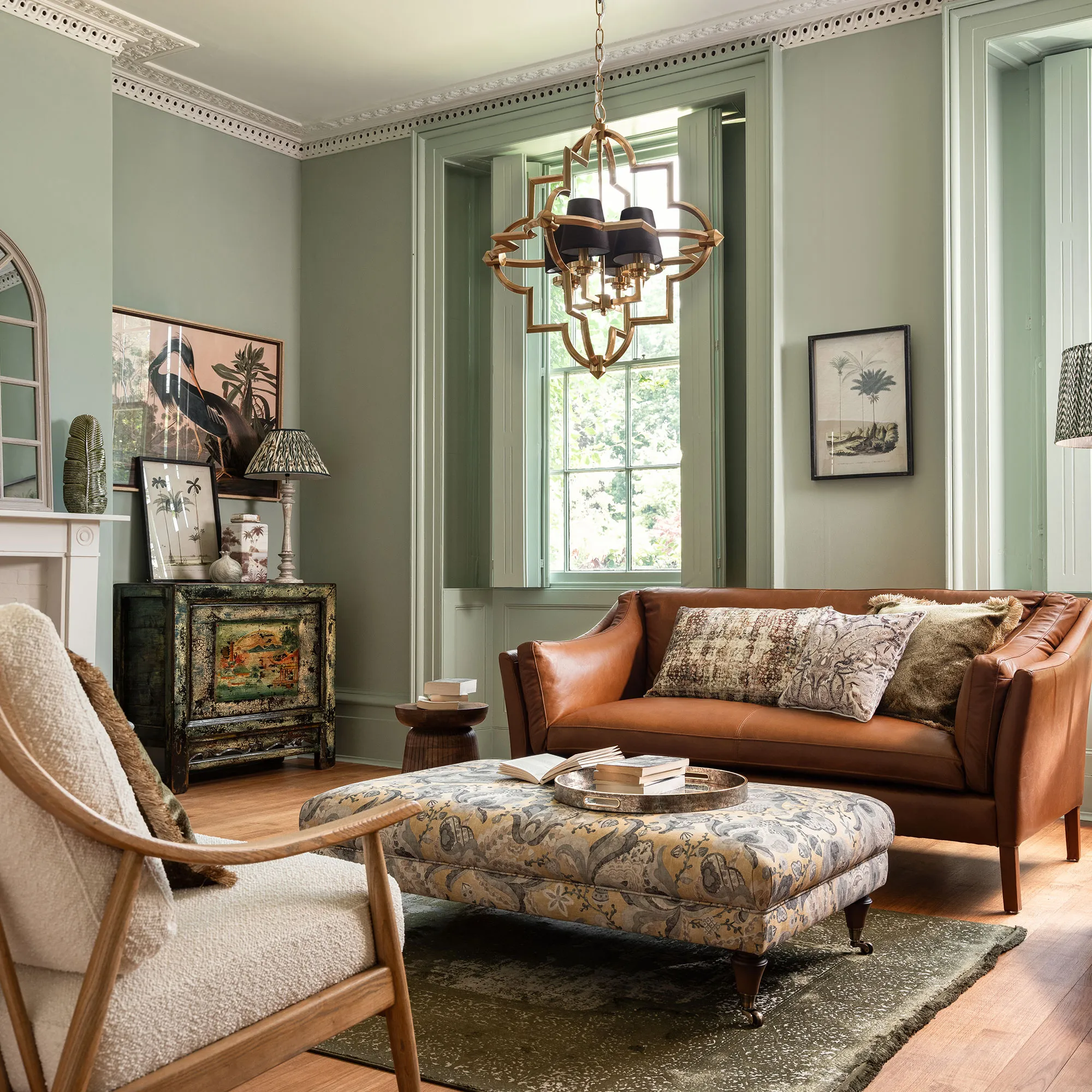 Wash Wood Lamp - White