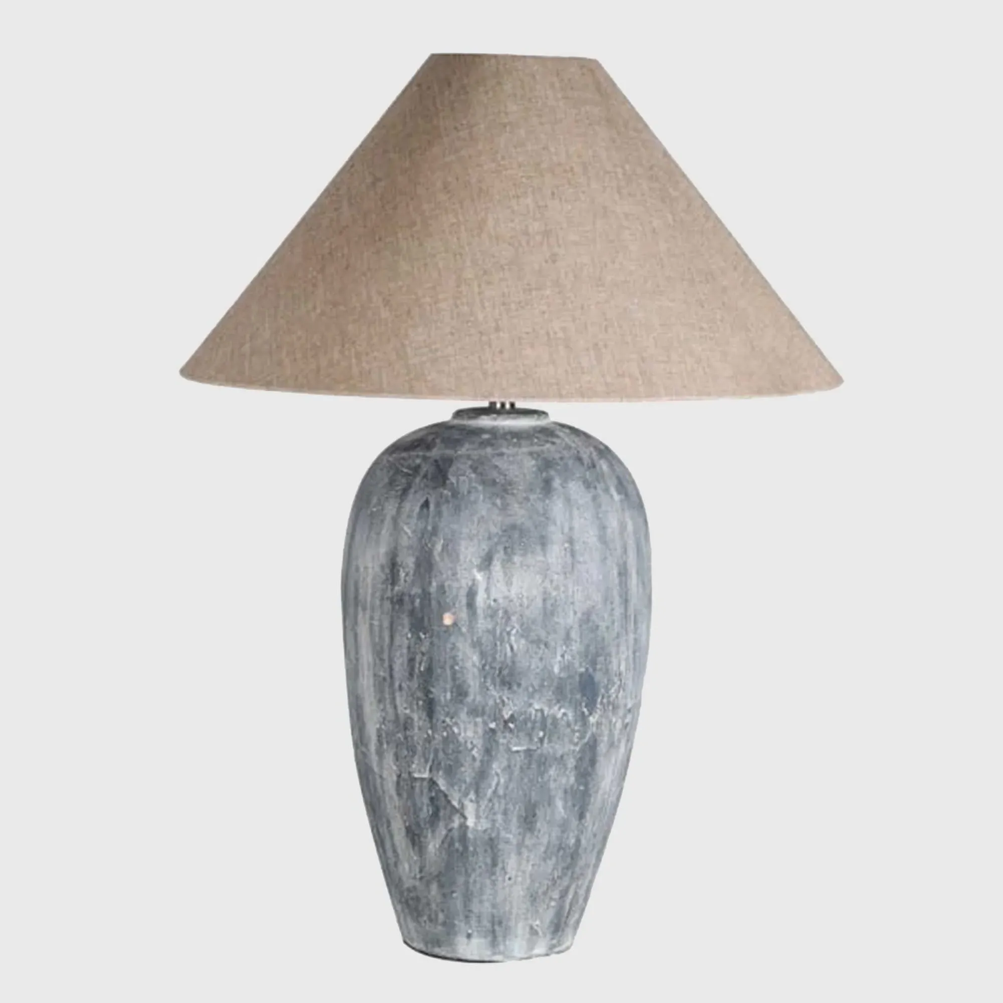 Washed Blue Table Lamp - Blue, Metal image