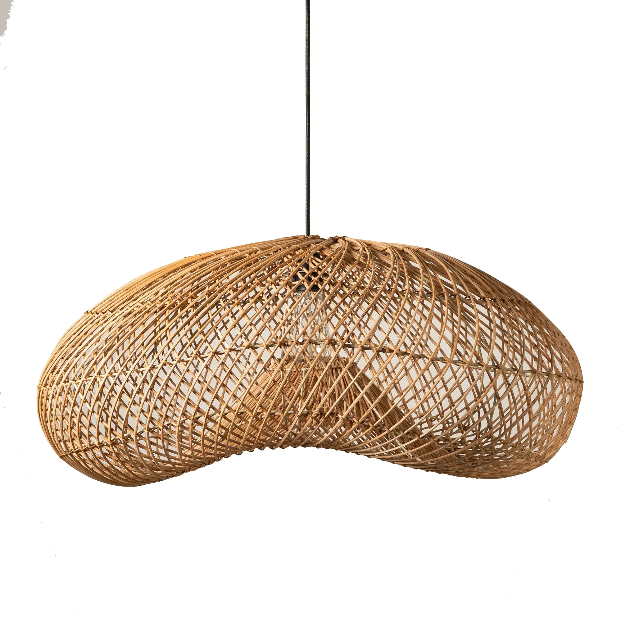 Wave Pendant Light - Neutral, Rattan