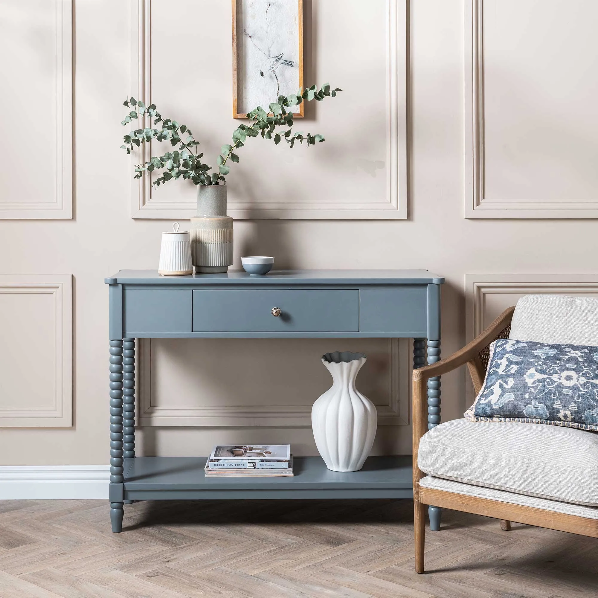 Wesson 1 Drawer Console Table - Grey