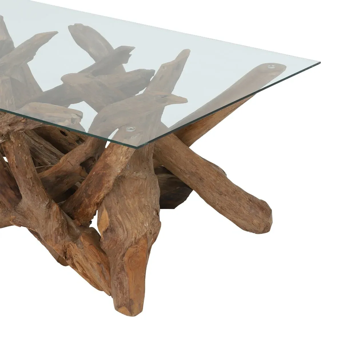 Whinfell Rectangular Coffee Table - Brown, Glass