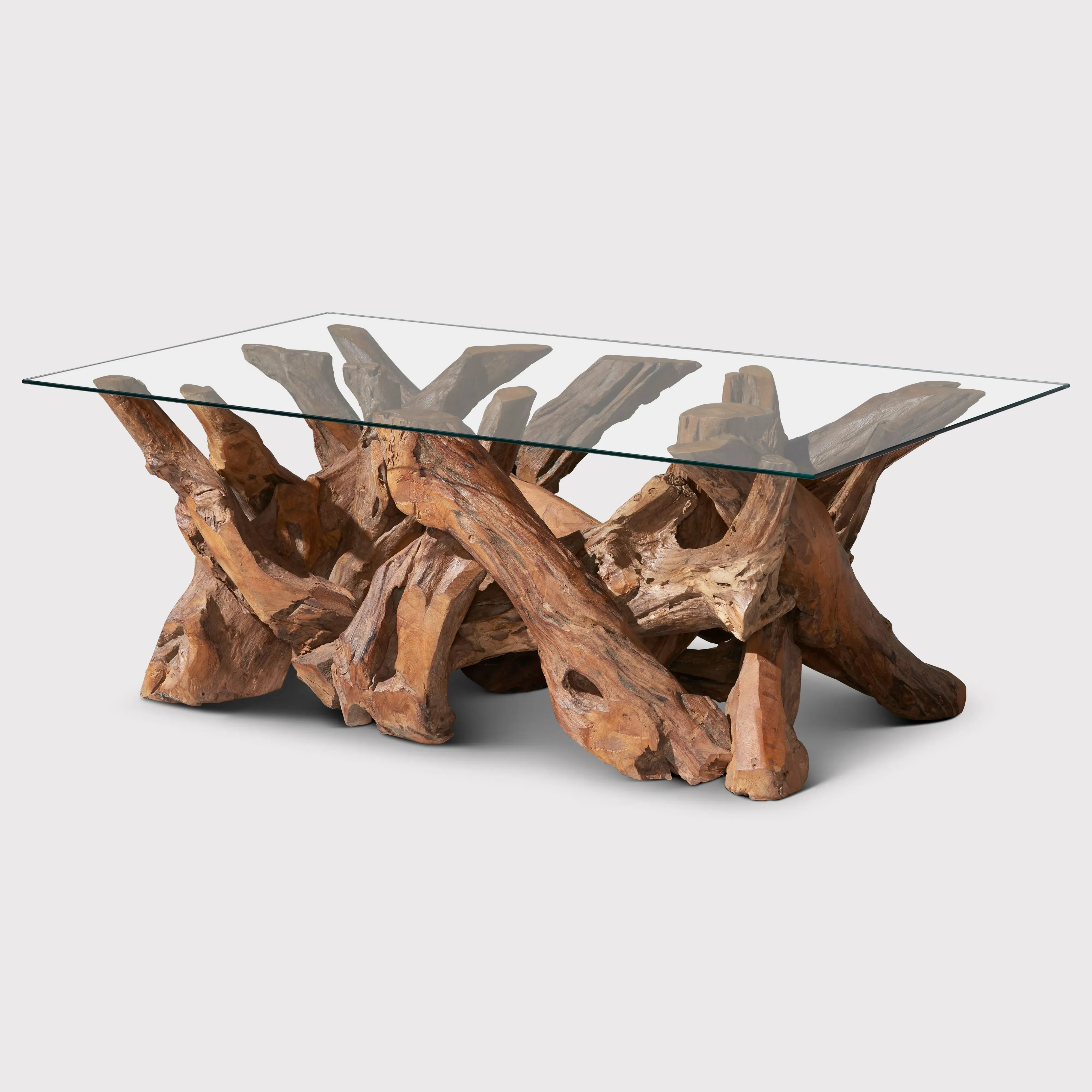 Whinfell Rectangular Coffee Table - Brown, Glass