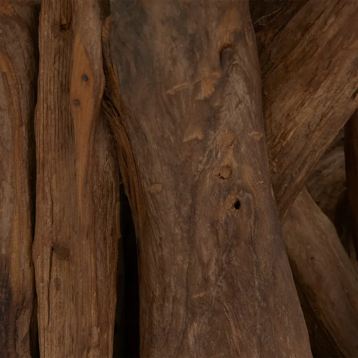 Whinfell Round Lamp Table - Brown, Glass