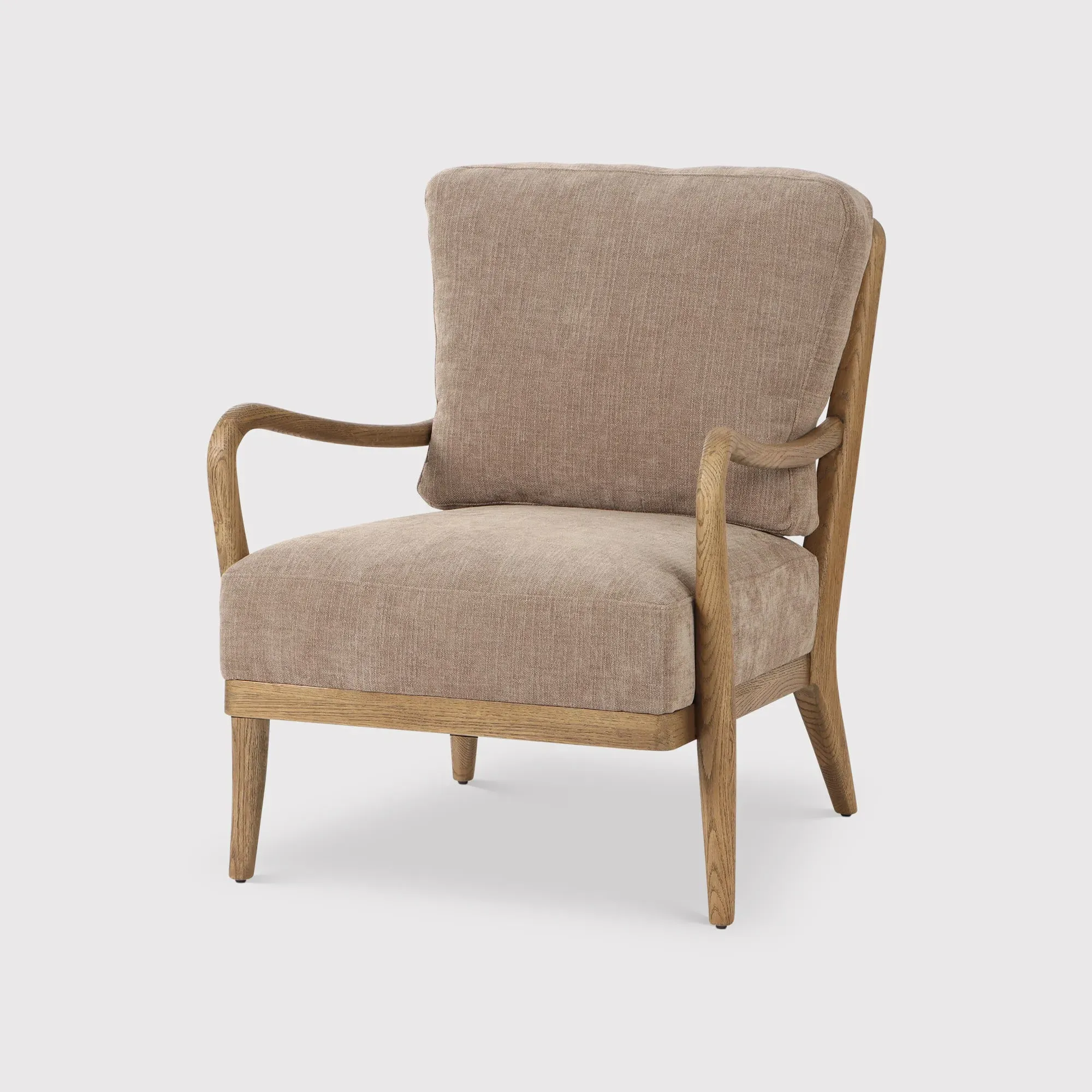 Whitley Dining Armchair - Neutral, Ash Wood image