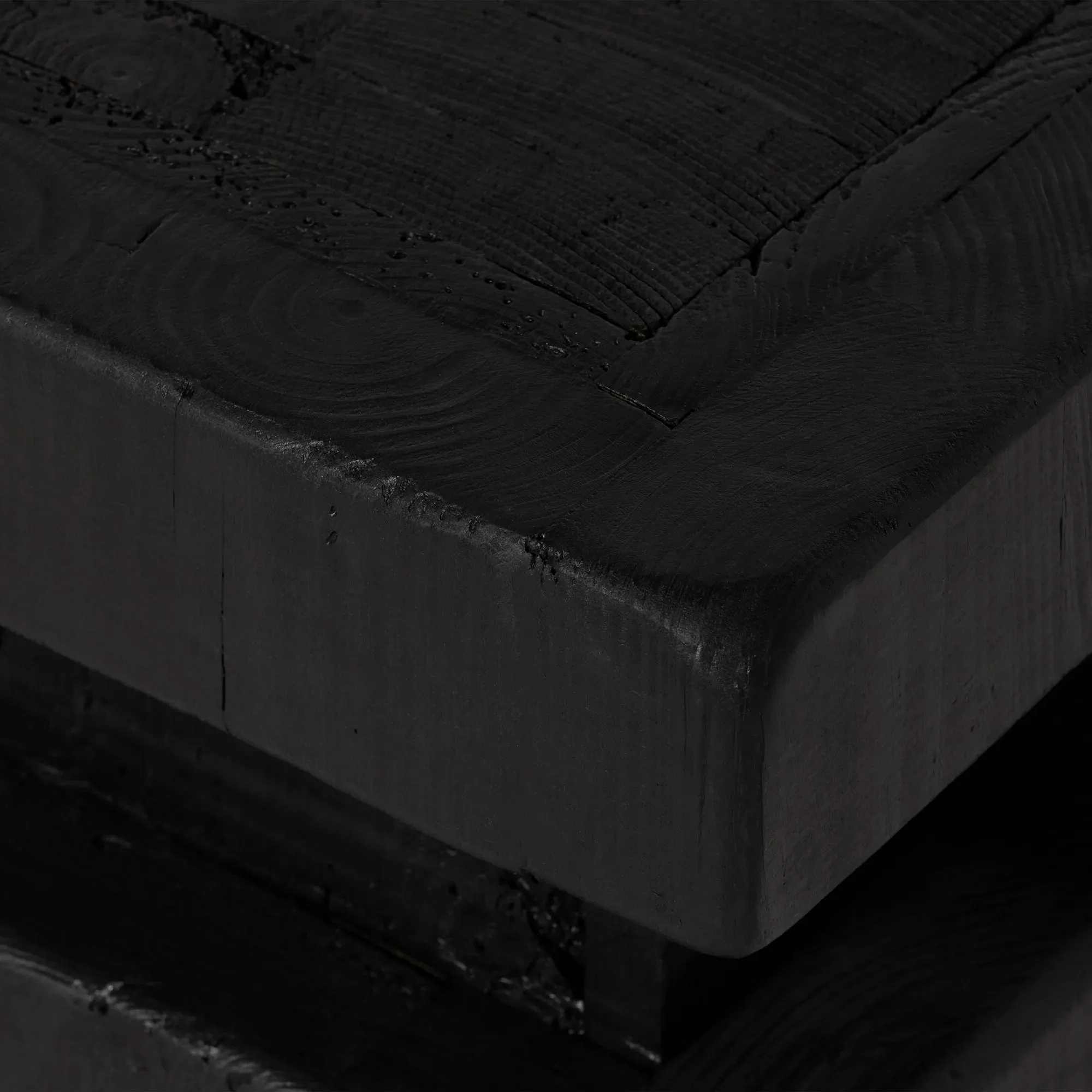 Wicken Stool - Black, Pine Wood