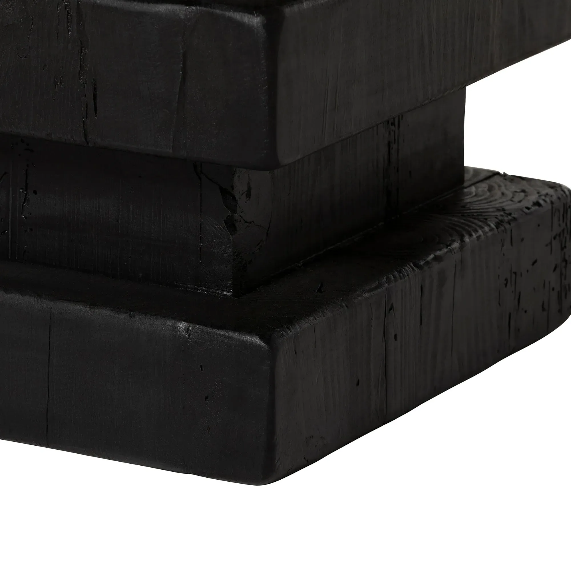 Wicken Stool - Black, Pine Wood