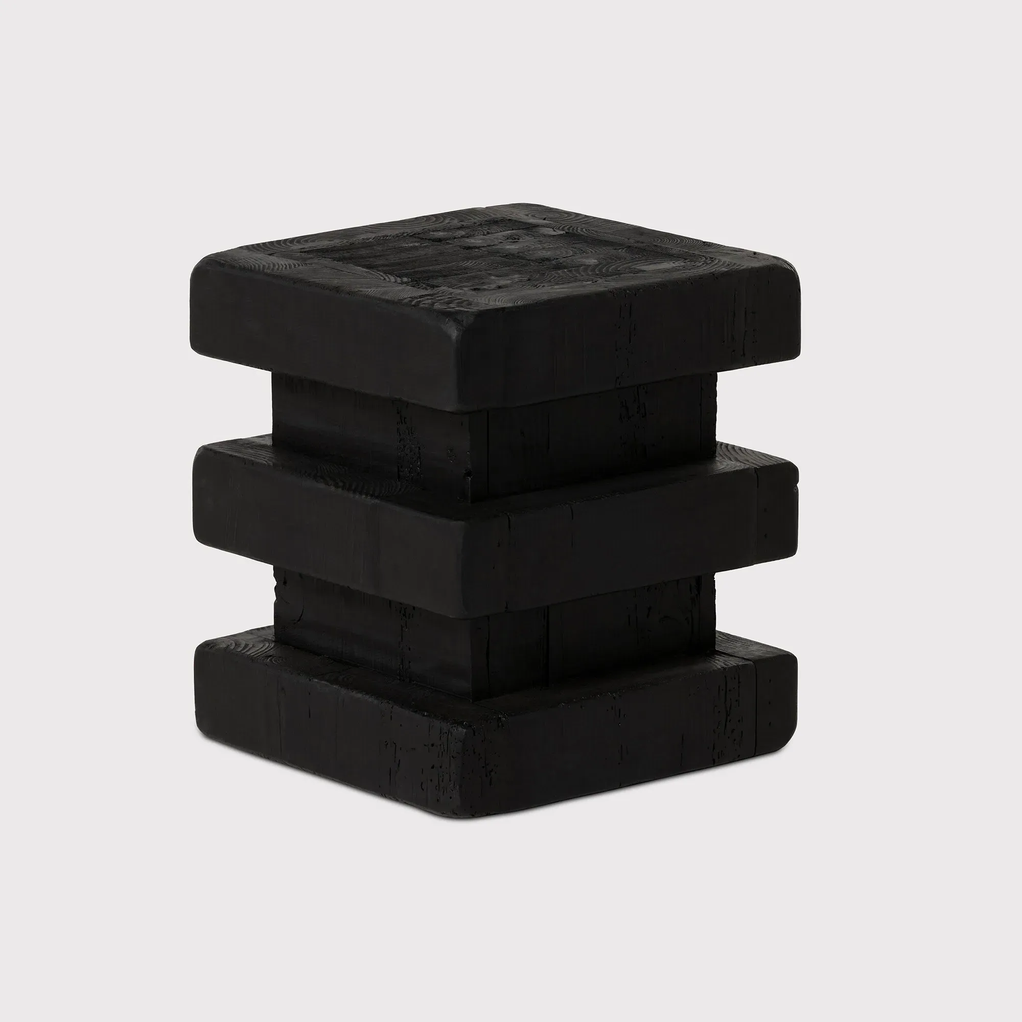 Wicken Stool - Black, Pine Wood image