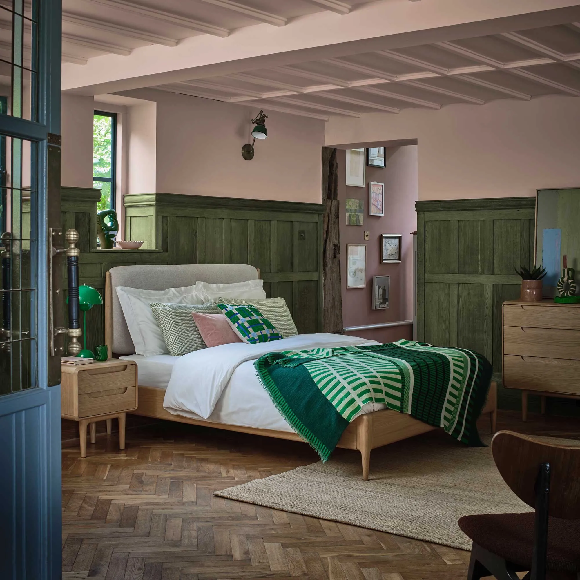 Winchester Double Bed Frame - Neutral Wood