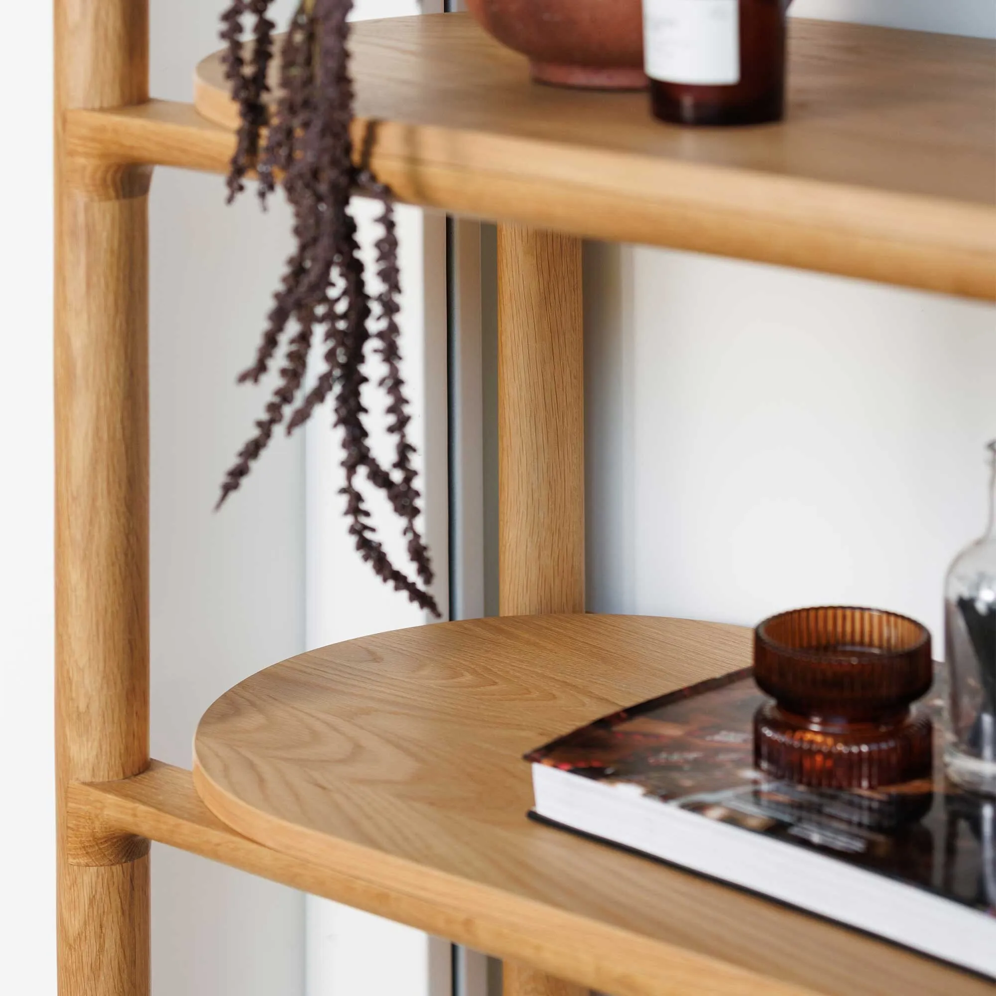 Winchester Open Bookcase - Neutral, Oak