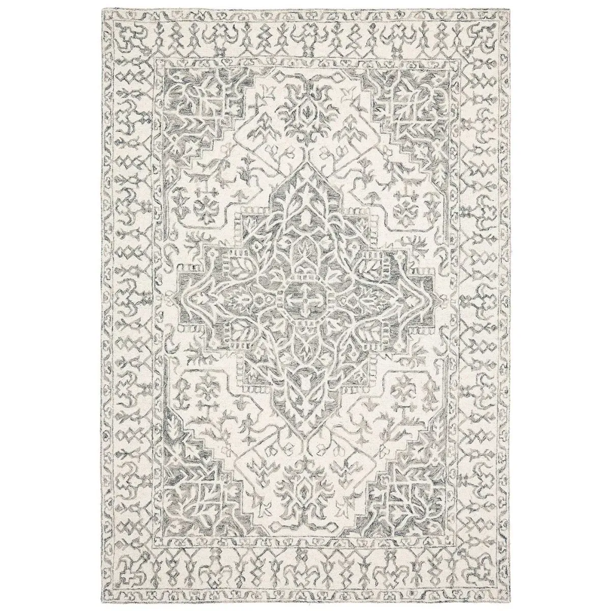 Windsor Square Rug - Smoke, Wool