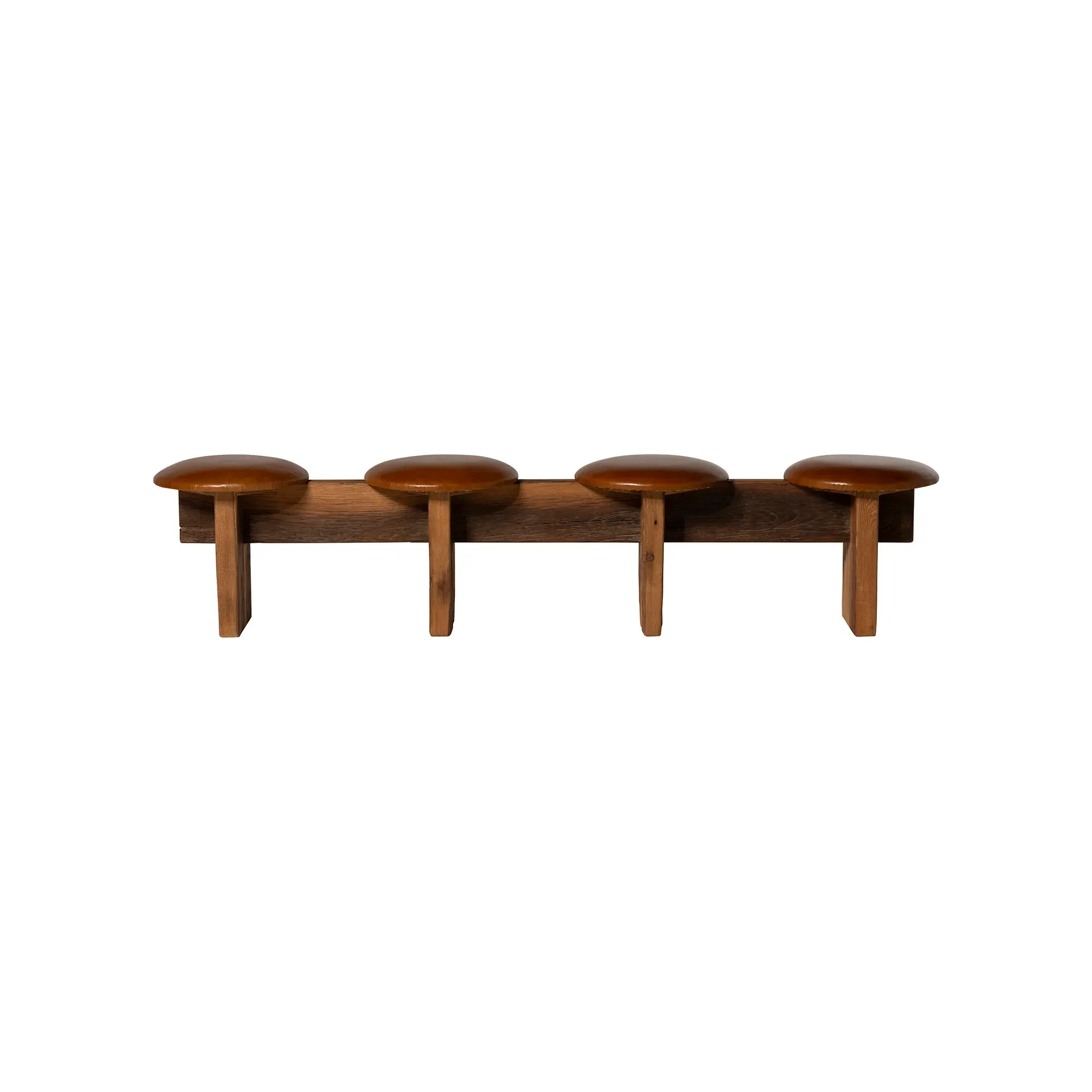 Wyre Long Bench - Brown, Oak