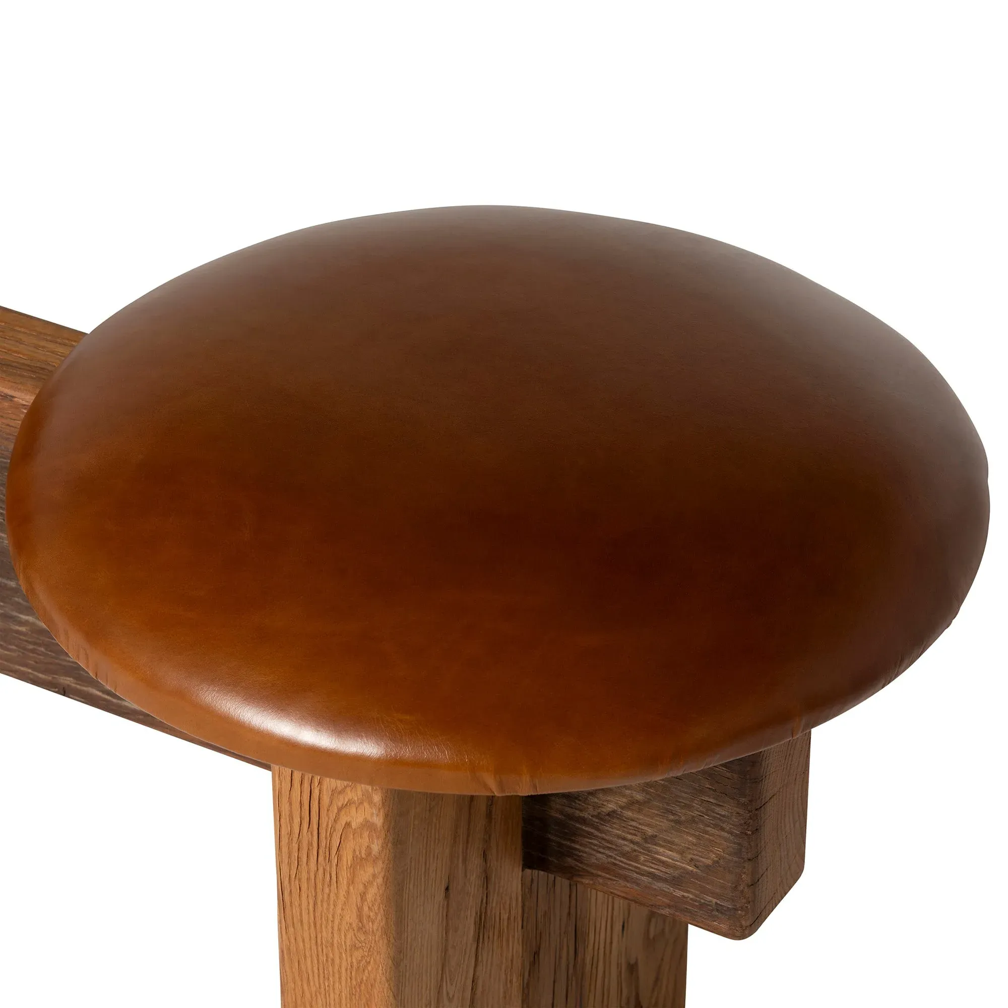 Wyre Long Bench - Brown, Oak