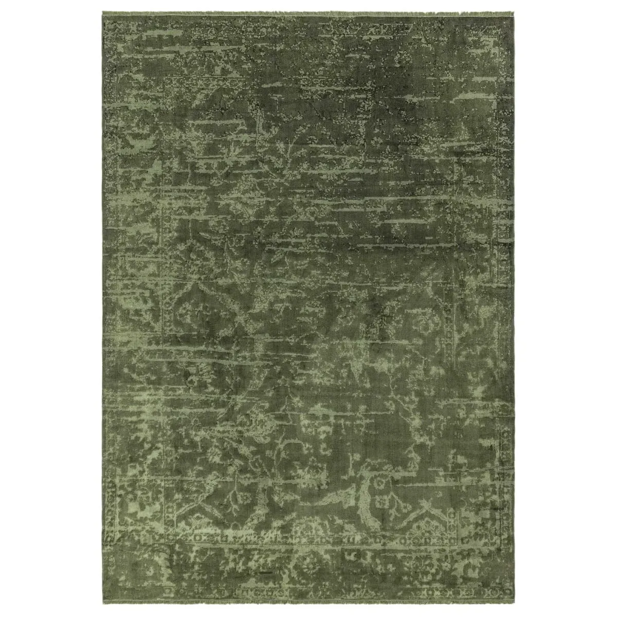 Zadana Abstract Rug - Green, Polyester