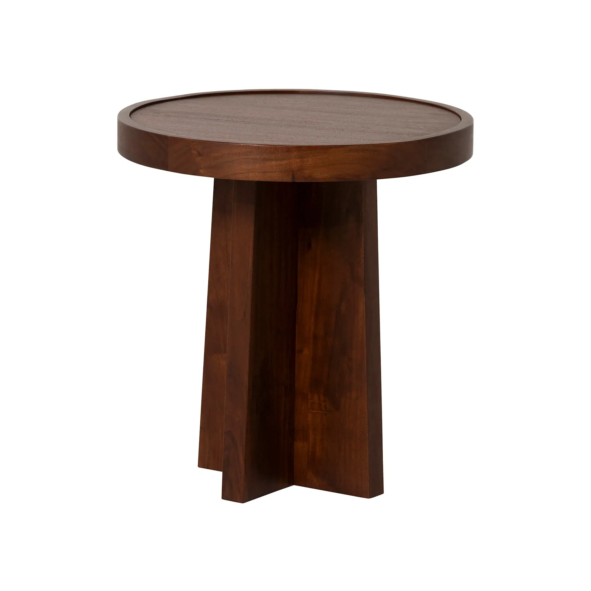 Zambezi Round Nest of Tables - Brown, Acacia Wood