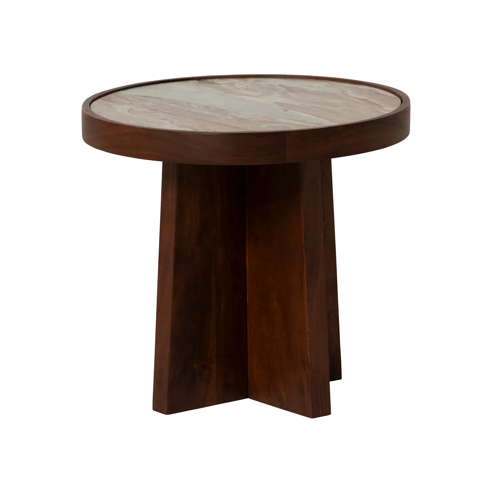 Zambezi Round Nest of Tables - Brown, Acacia Wood