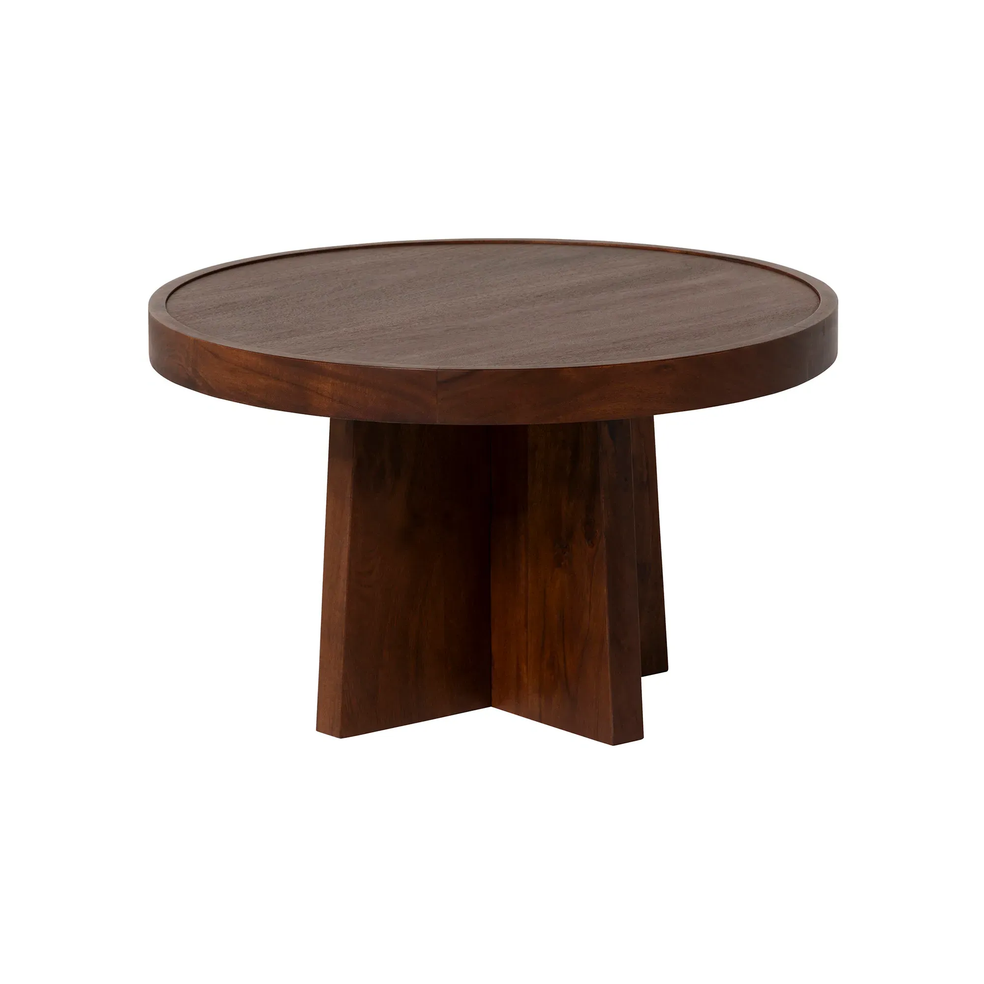 Zambezi Round Nest of Tables - Brown, Acacia Wood