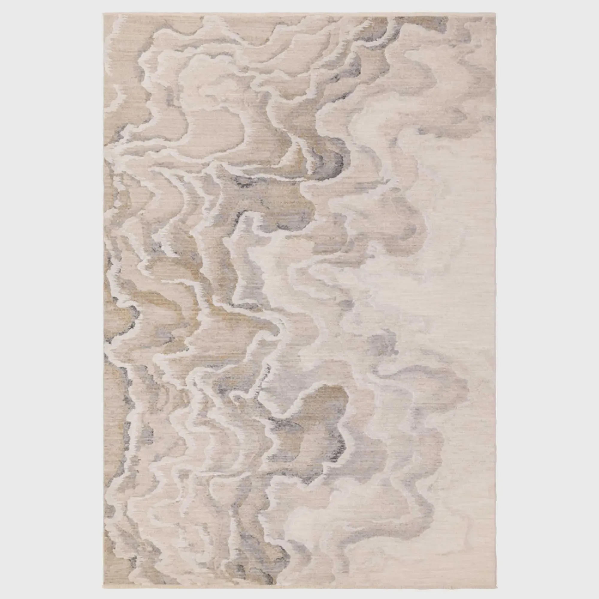 ZAYAN SETAS Square Rug - Neutral image