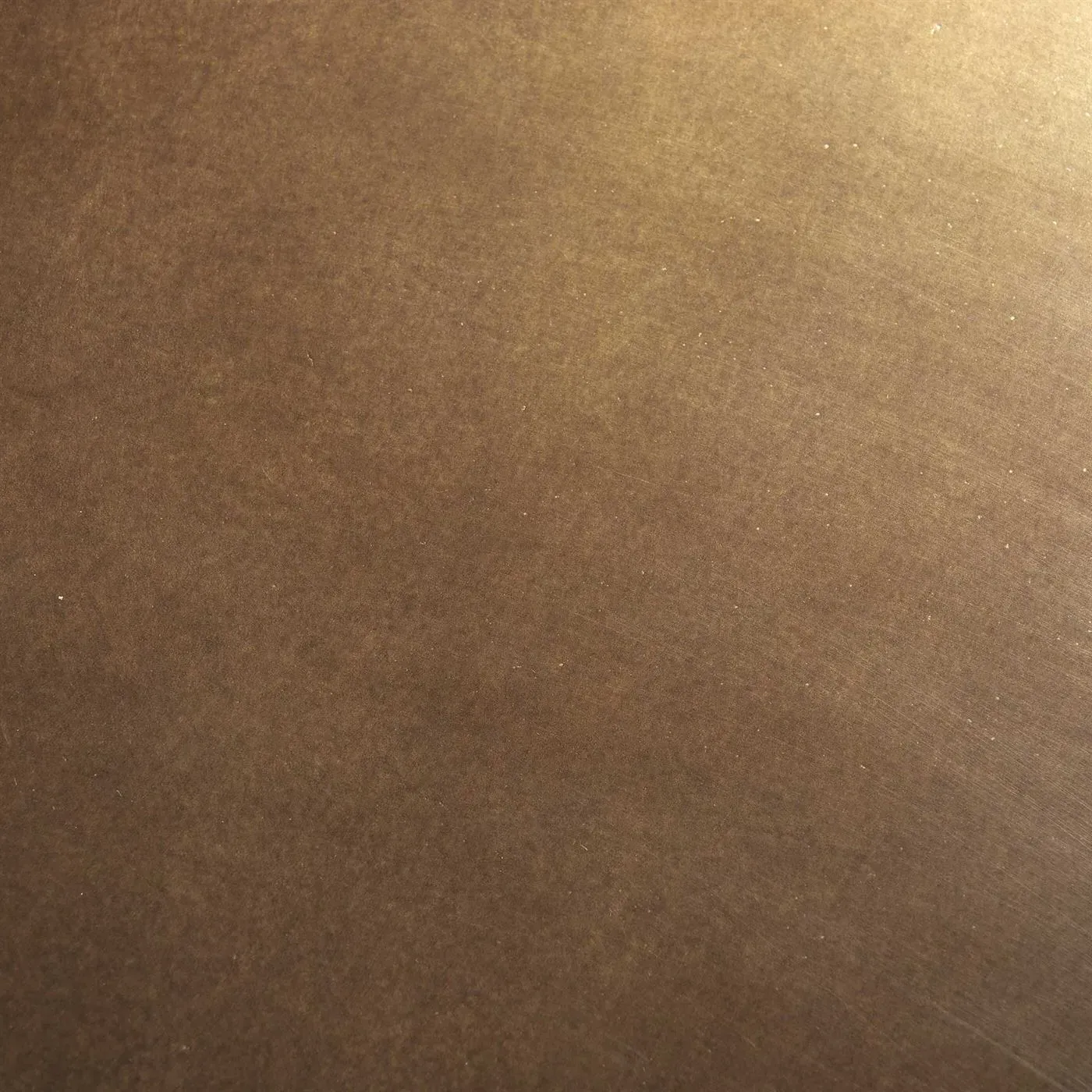 Zeke Edward Round Side Table - Brown, Metal