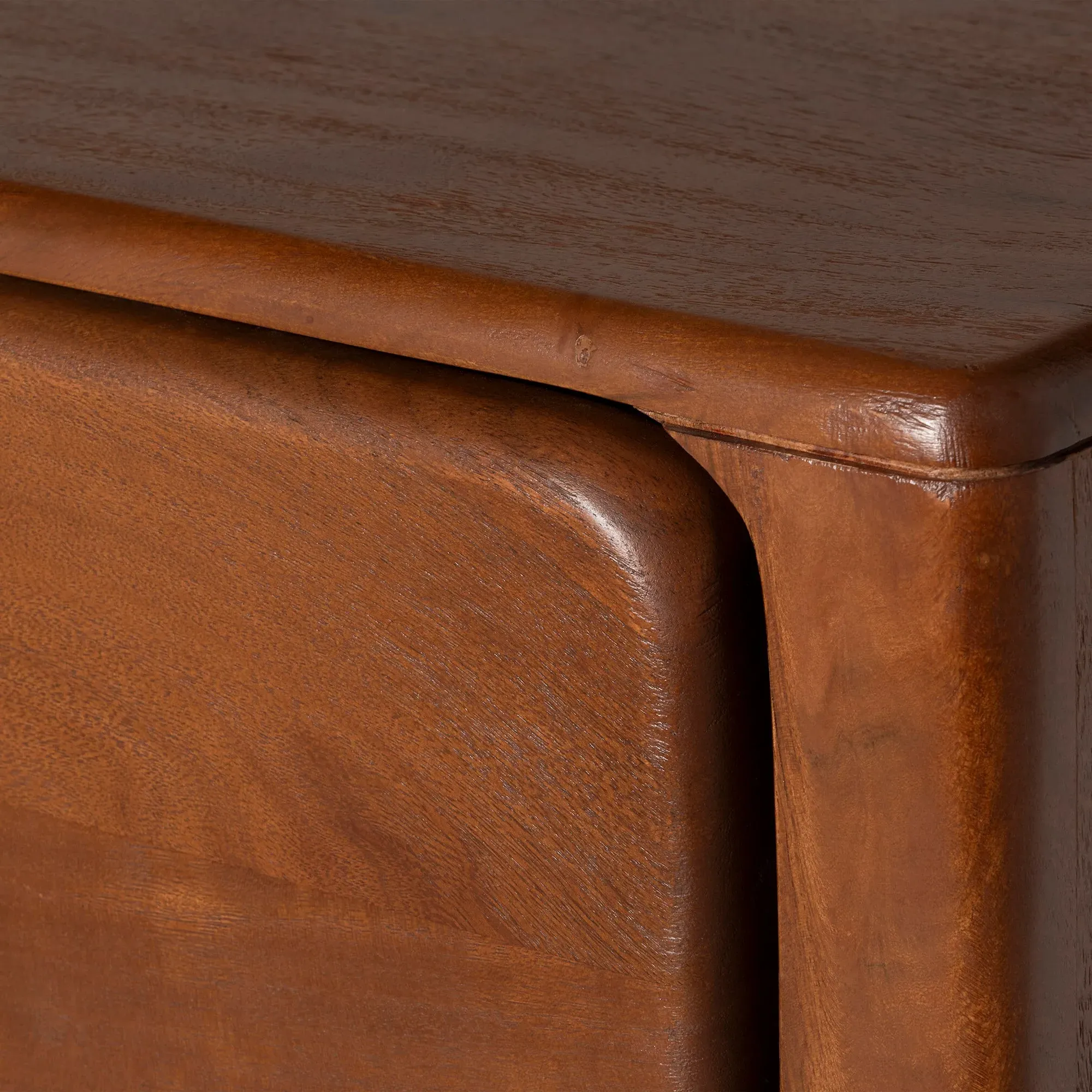 Zerina 5 Drawer Chest - Brown, Acacia Wood