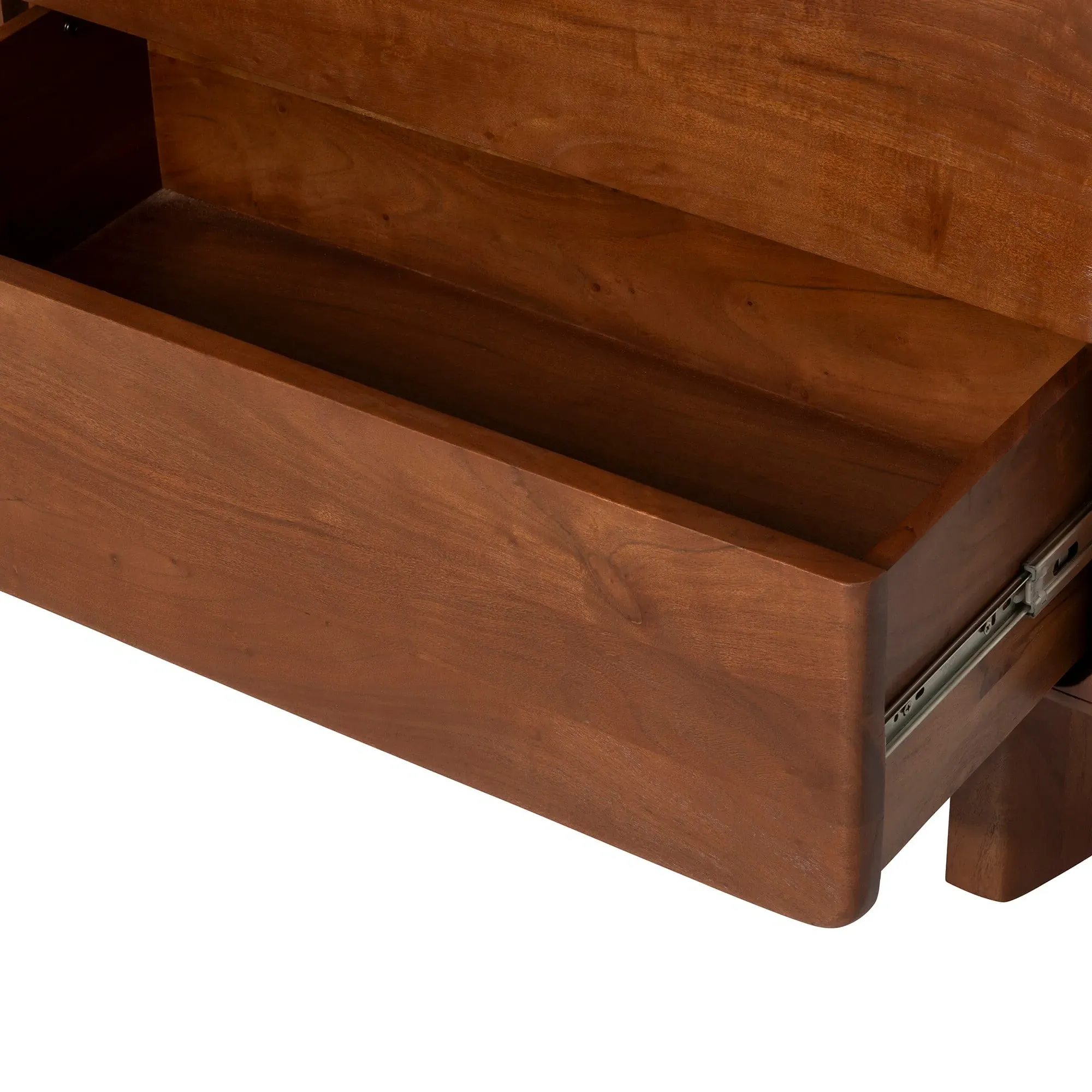 Zerina 5 Drawer Chest - Brown, Acacia Wood