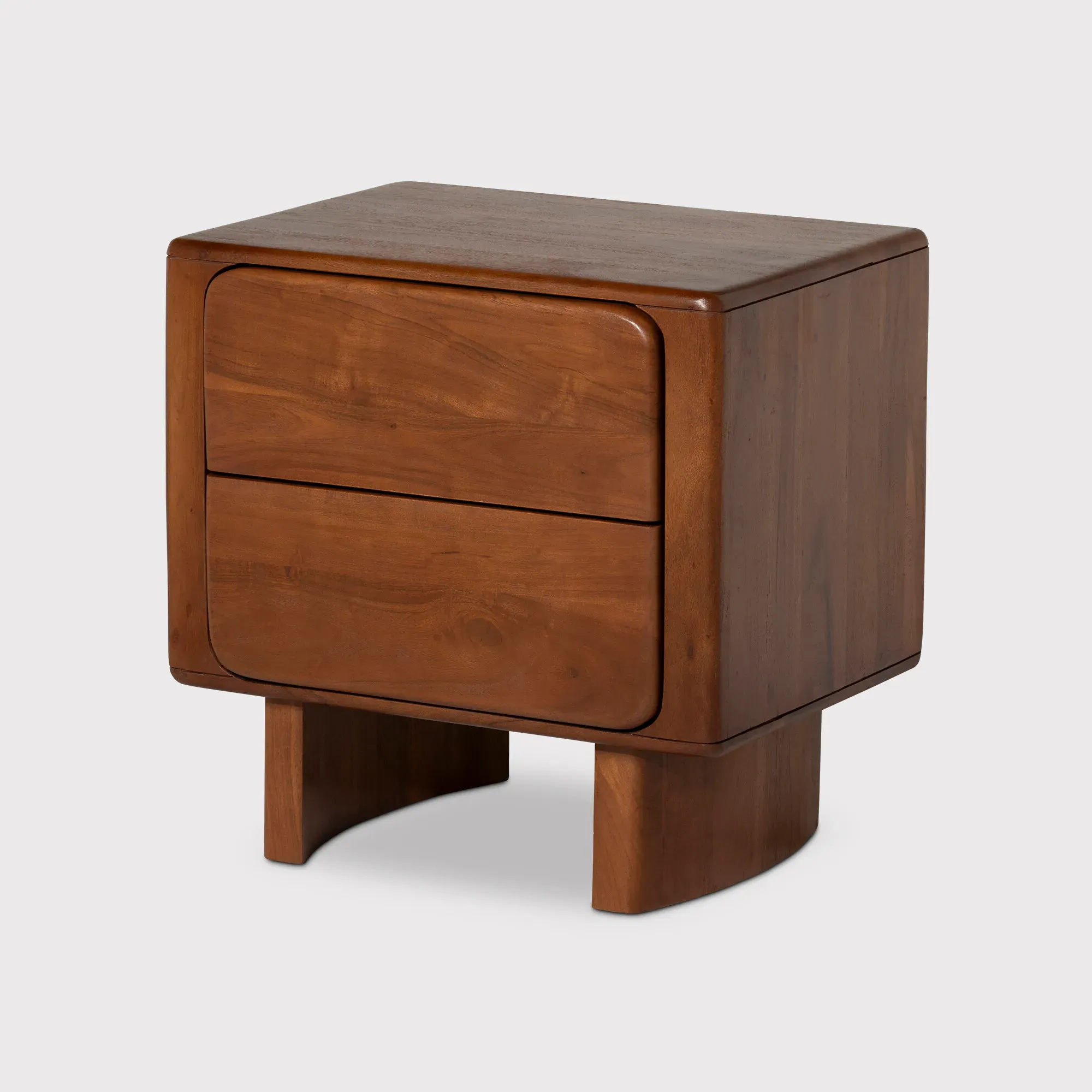 Zerina Bedside Table - Brown, Acacia Wood image