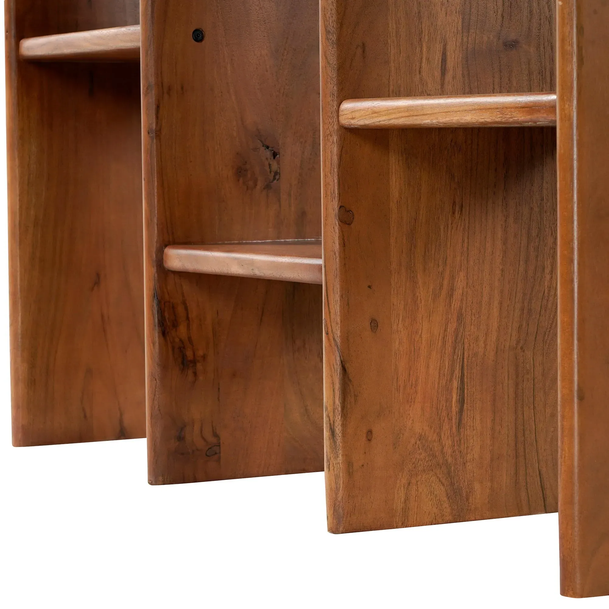 Zerina Bookshelf - Brown, Acacia Wood