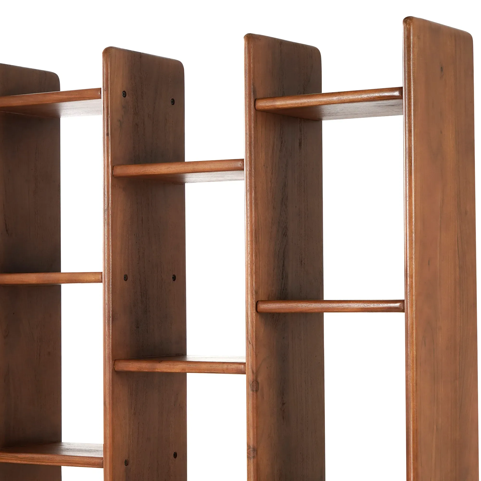 Zerina Bookshelf - Brown, Acacia Wood