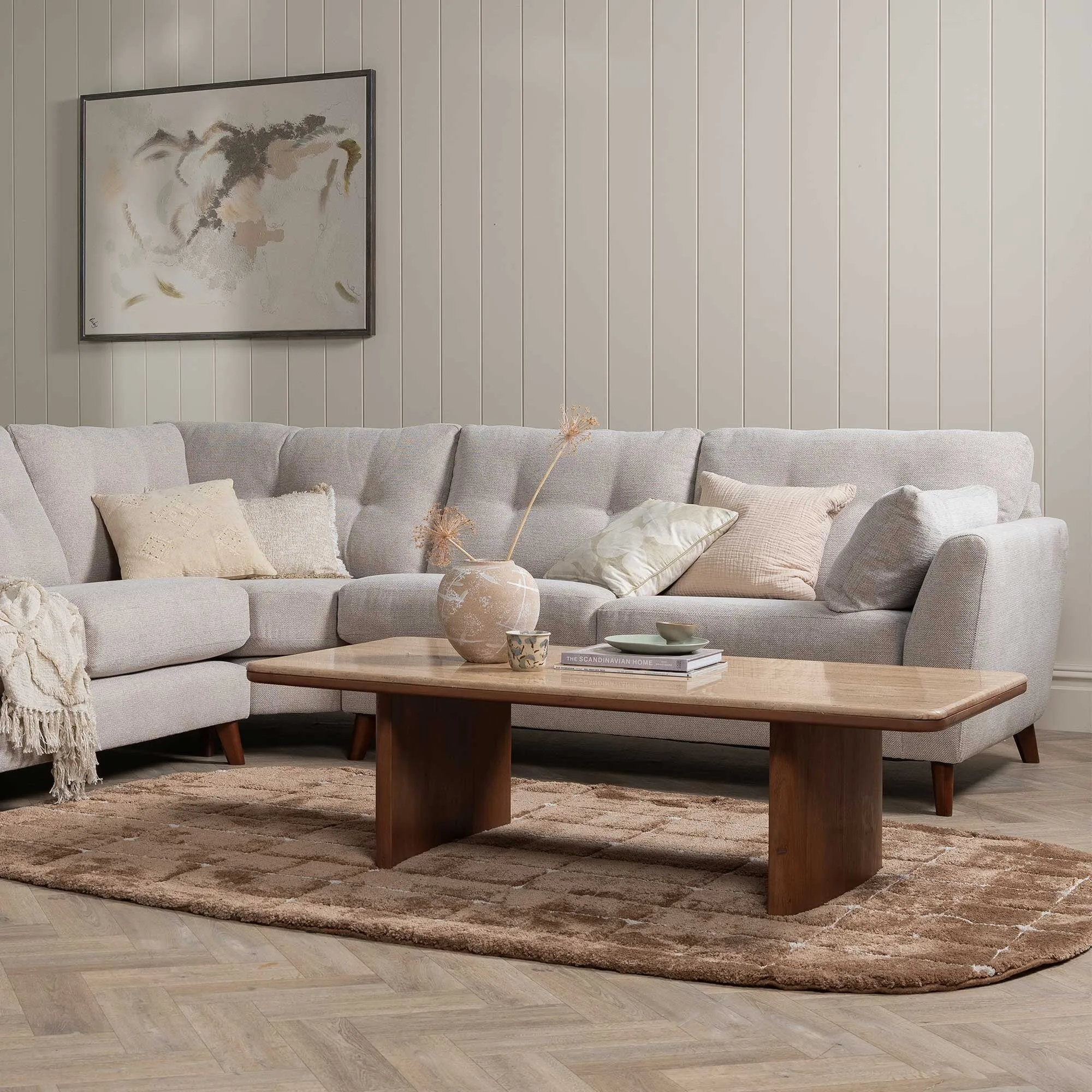 Zerina Coffee Table - Brown, Acacia Wood