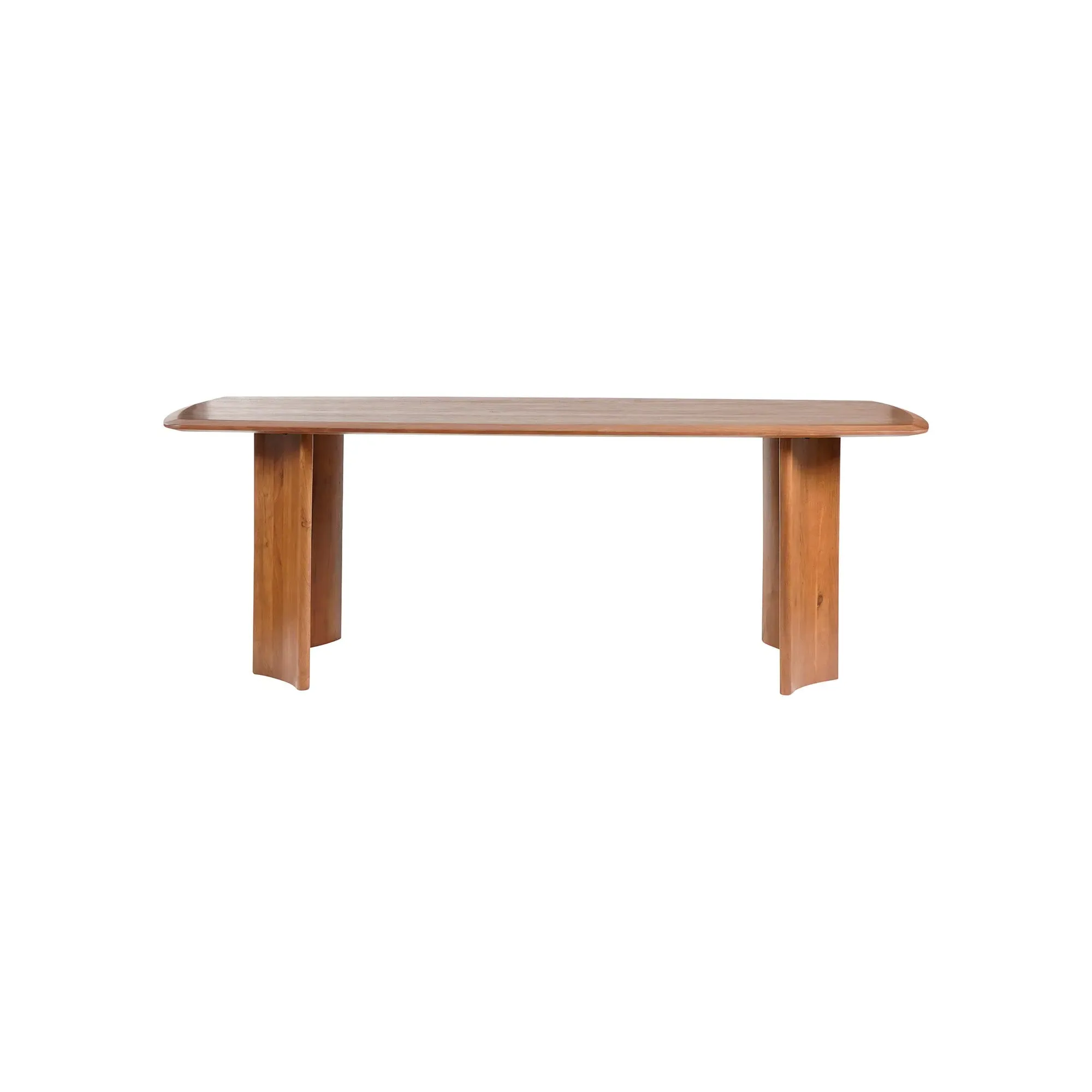 Zerina Dining Table - Brown, Acacia Wood