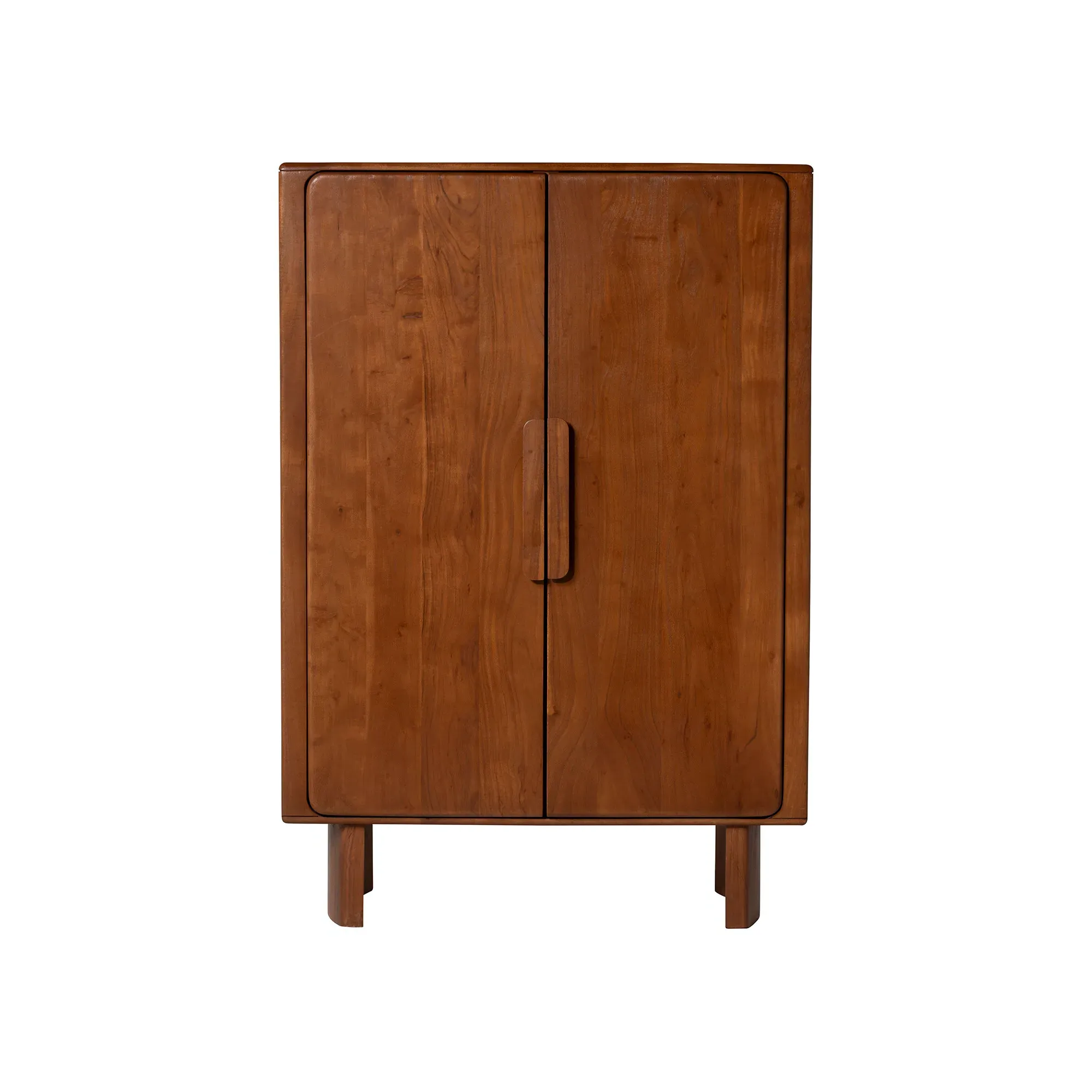 Zerina Highboard & Bar Display Cabinet - Brown, Acacia Wood