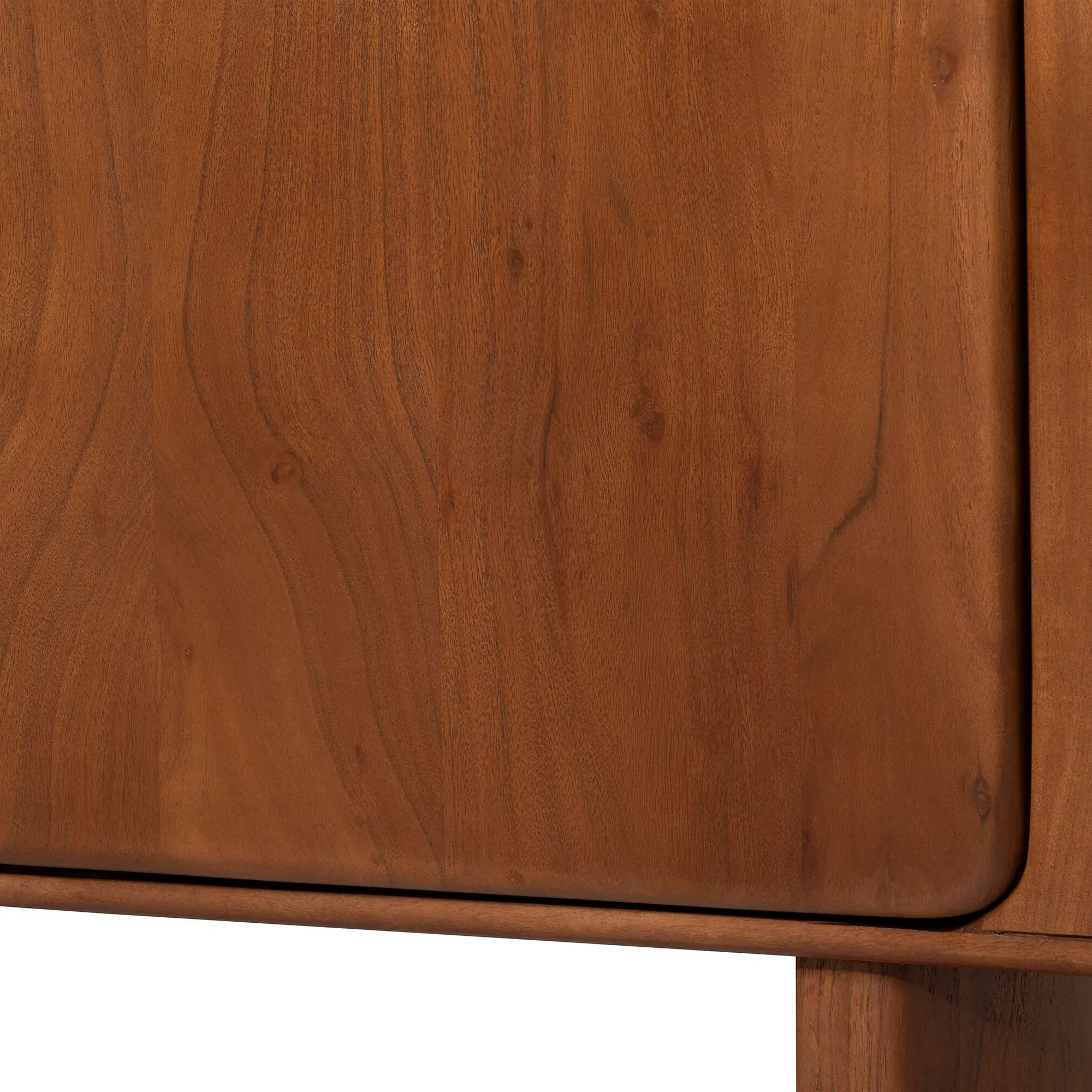 Zerina Highboard & Bar Display Cabinet - Brown, Acacia Wood