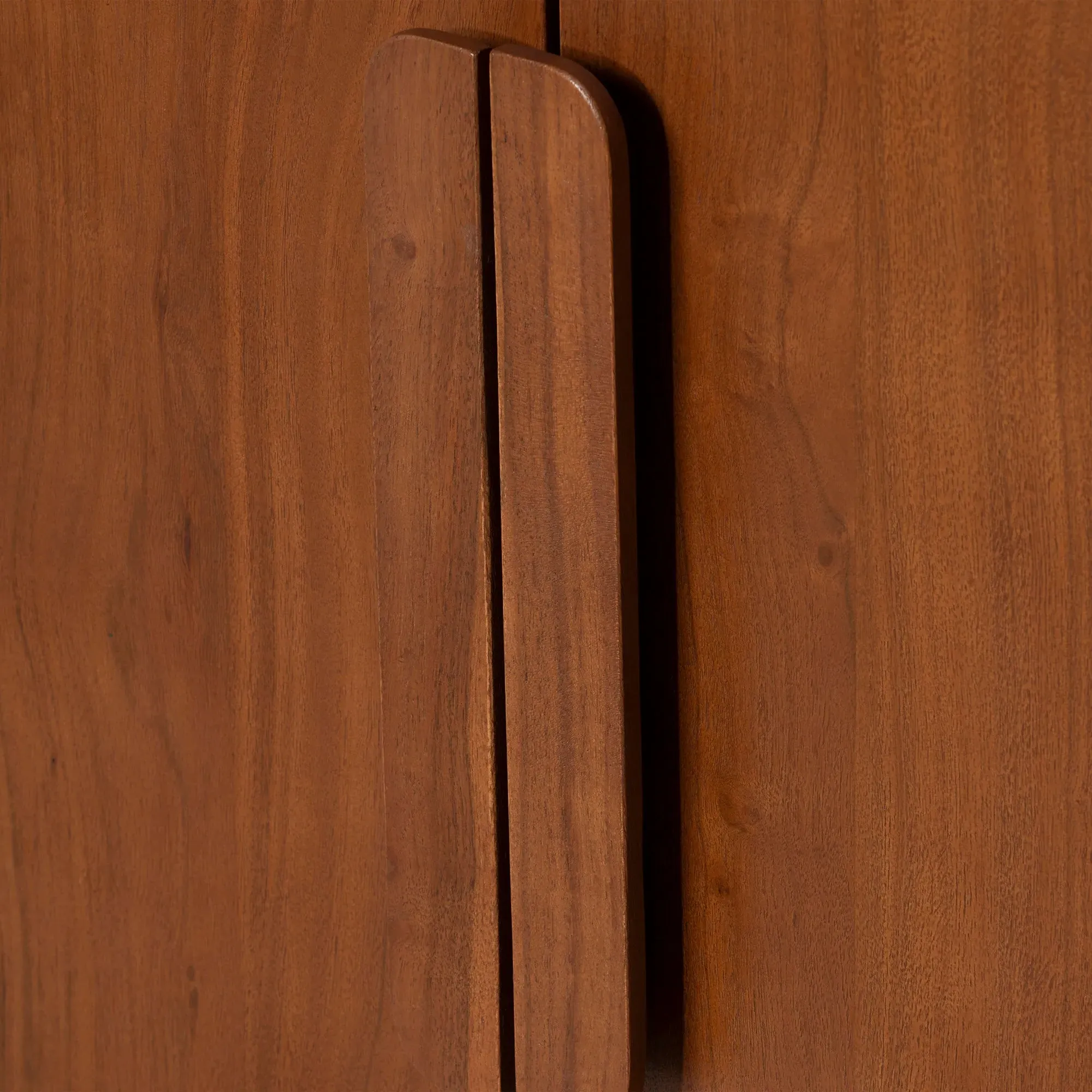 Zerina Highboard & Bar Display Cabinet - Brown, Acacia Wood