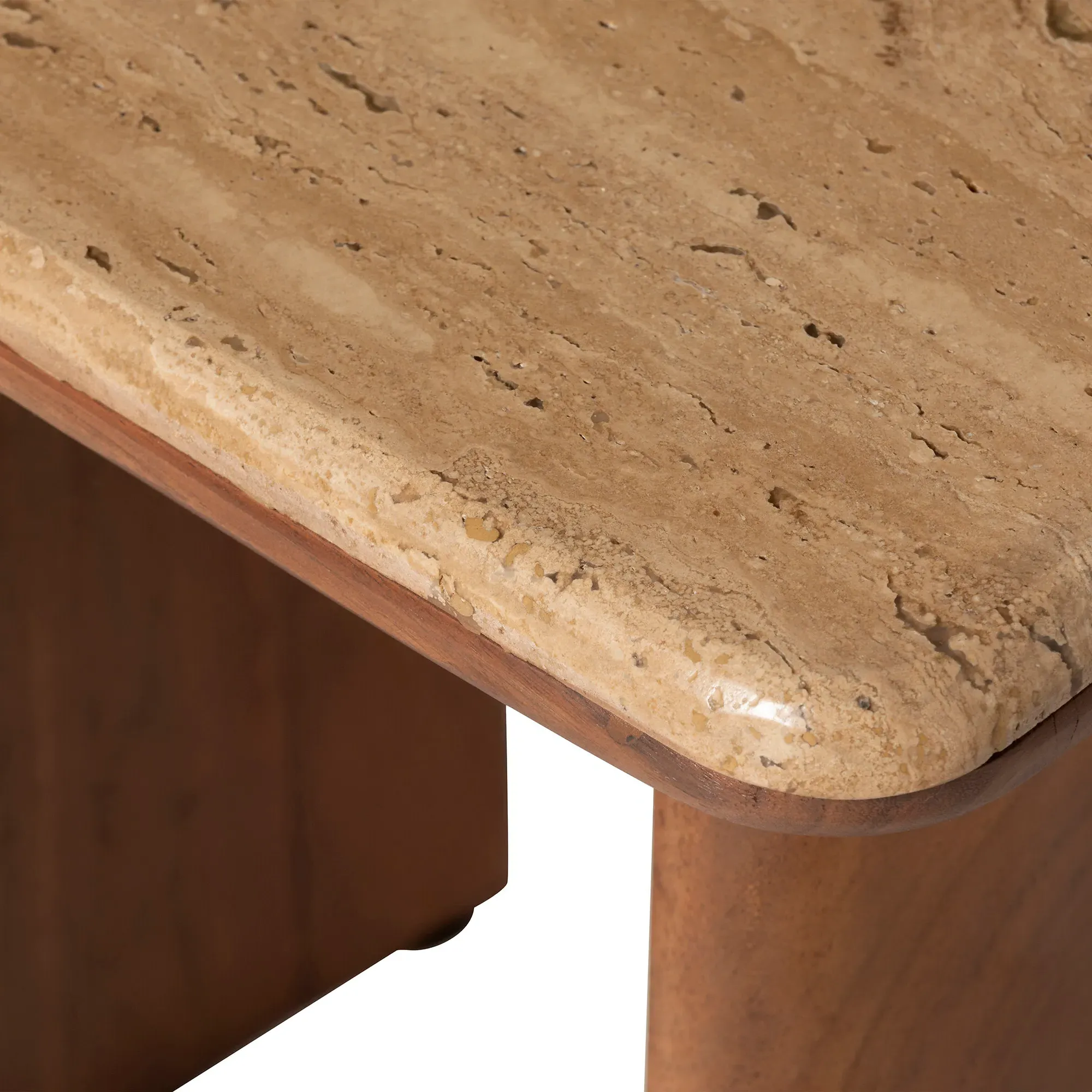 Zerina Set of 2 Coffee Tables - Brown, Acacia Wood