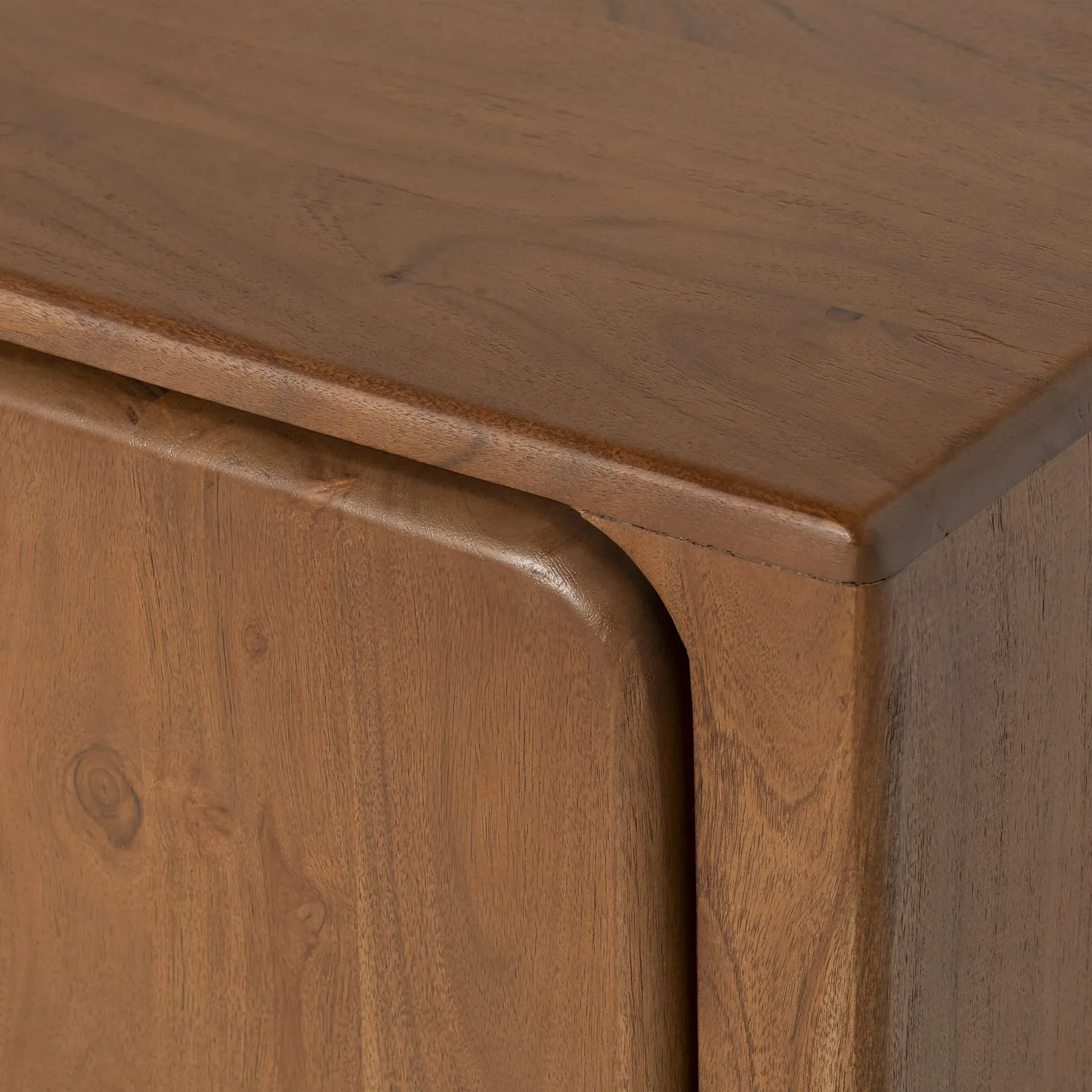 Zerina TV Unit - Brown, Acacia Wood