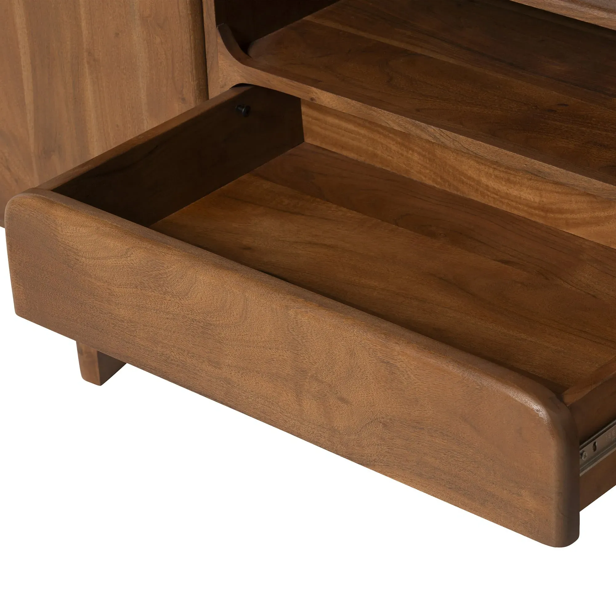 Zerina TV Unit - Brown, Acacia Wood