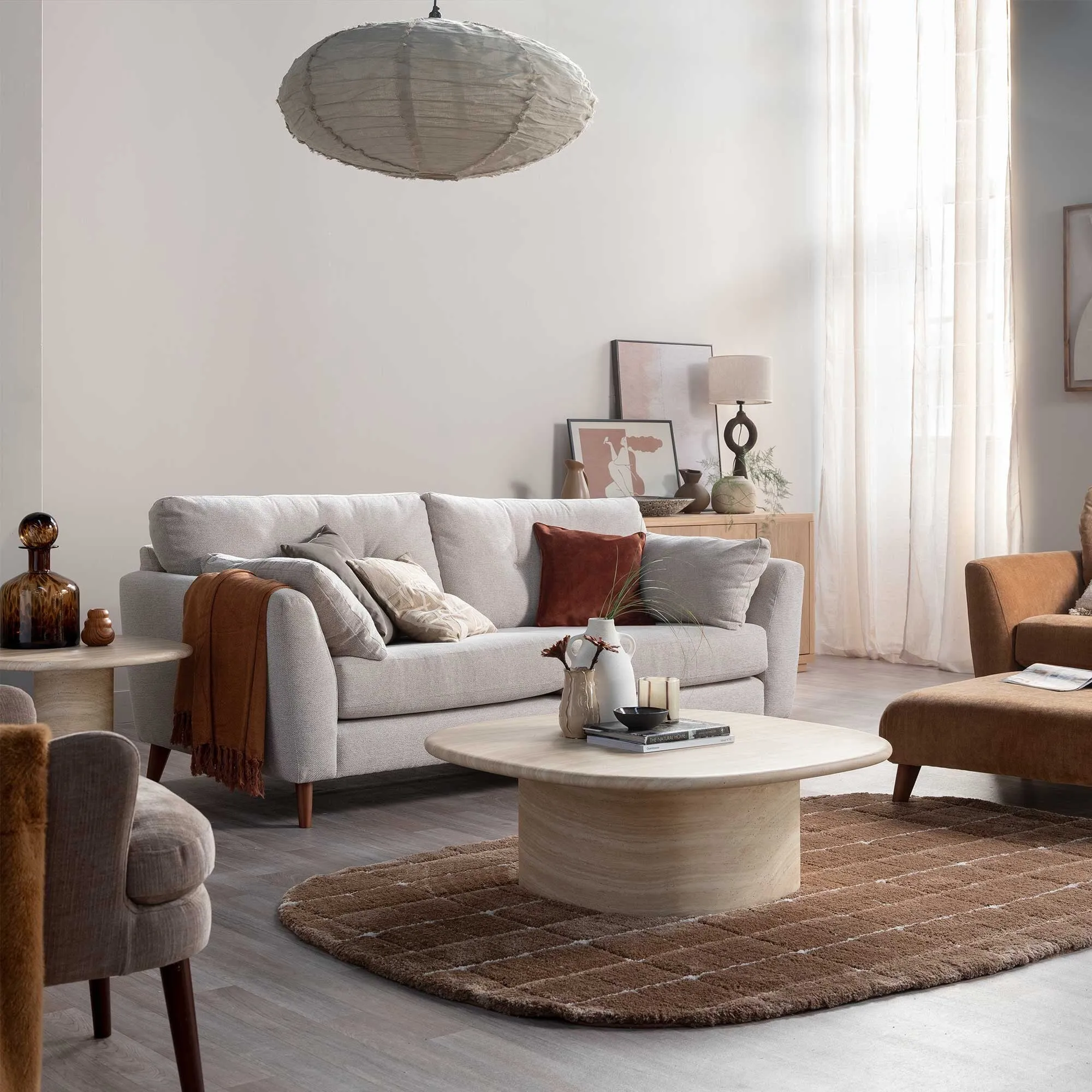 Zira Coffee Table - Neutral, Concrete