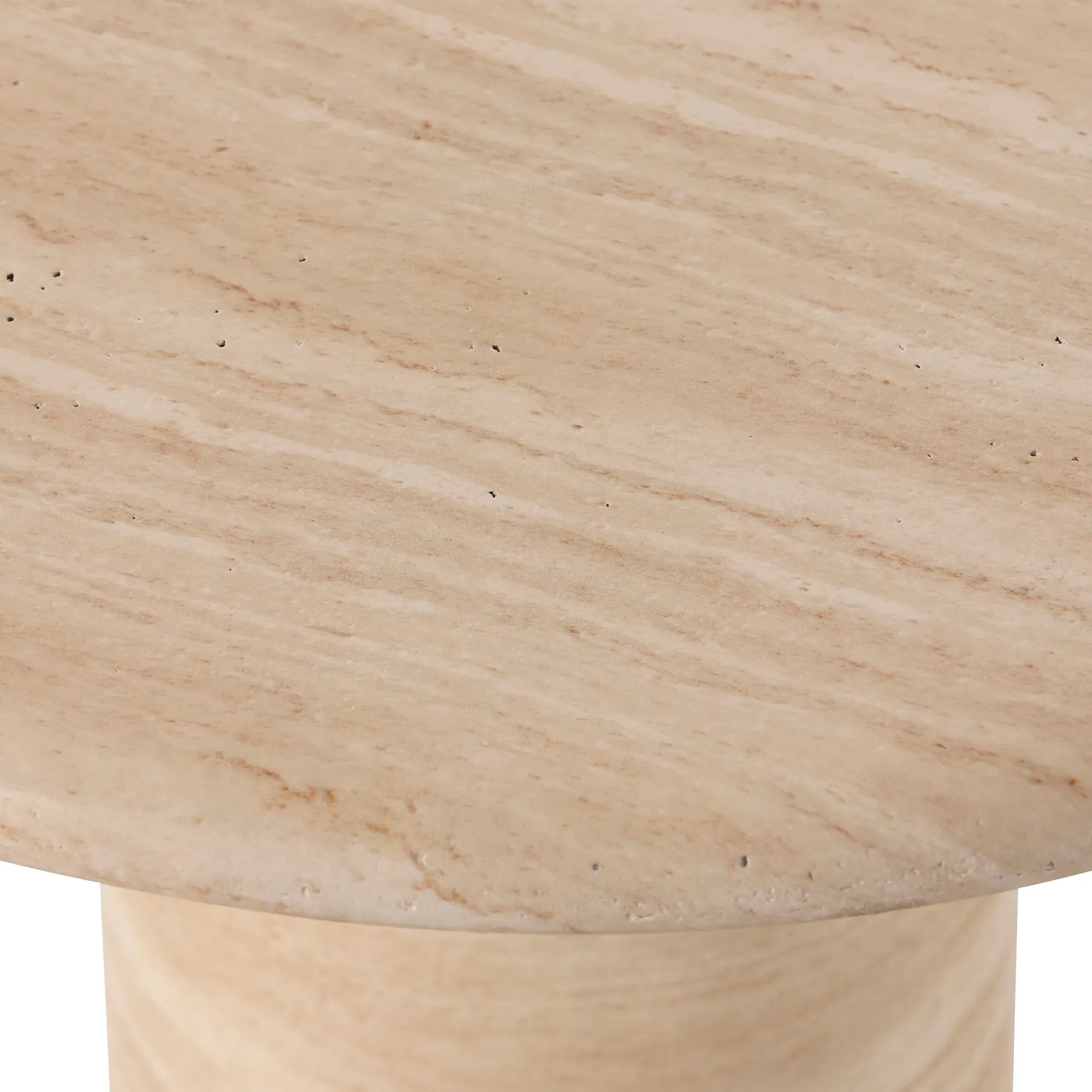 Zira Side Table - Neutral, Concrete