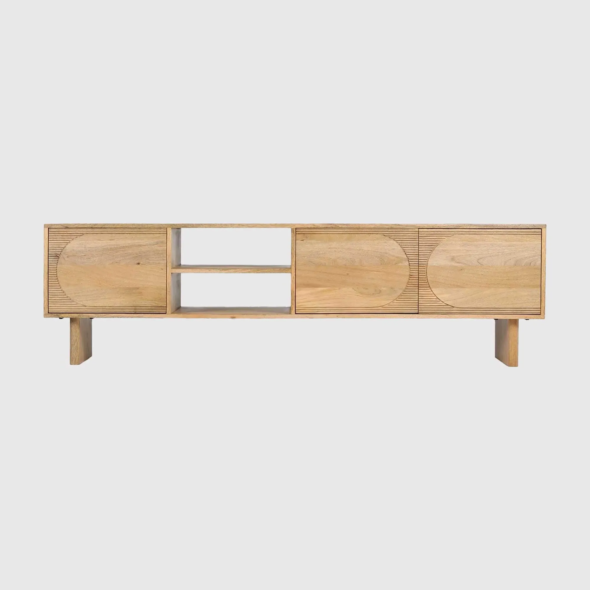 Zuberi 150cm TV Unit - Neutral, Mango Wood image
