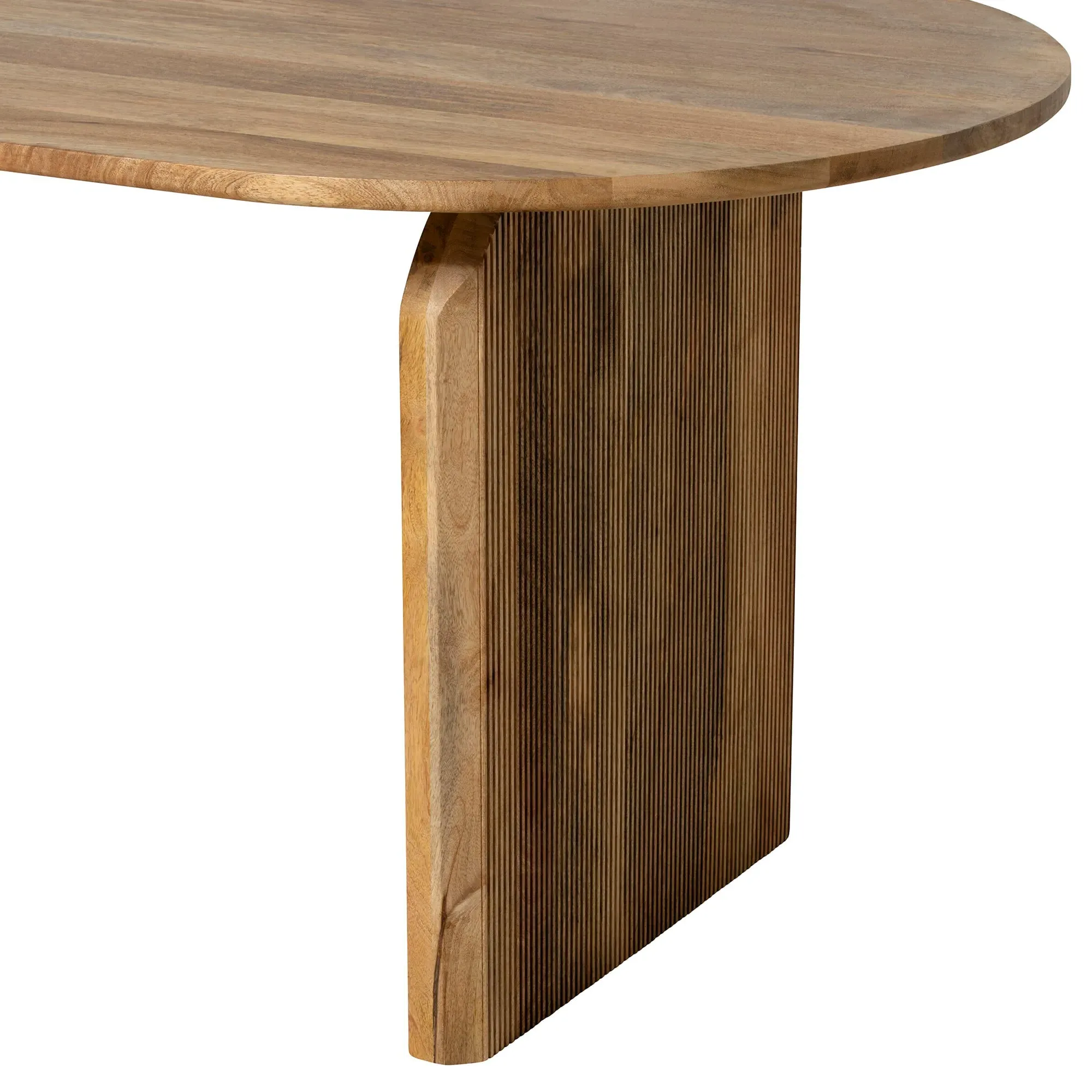 Zuberi 200cm Dining Table - Neutral, Mango Wood